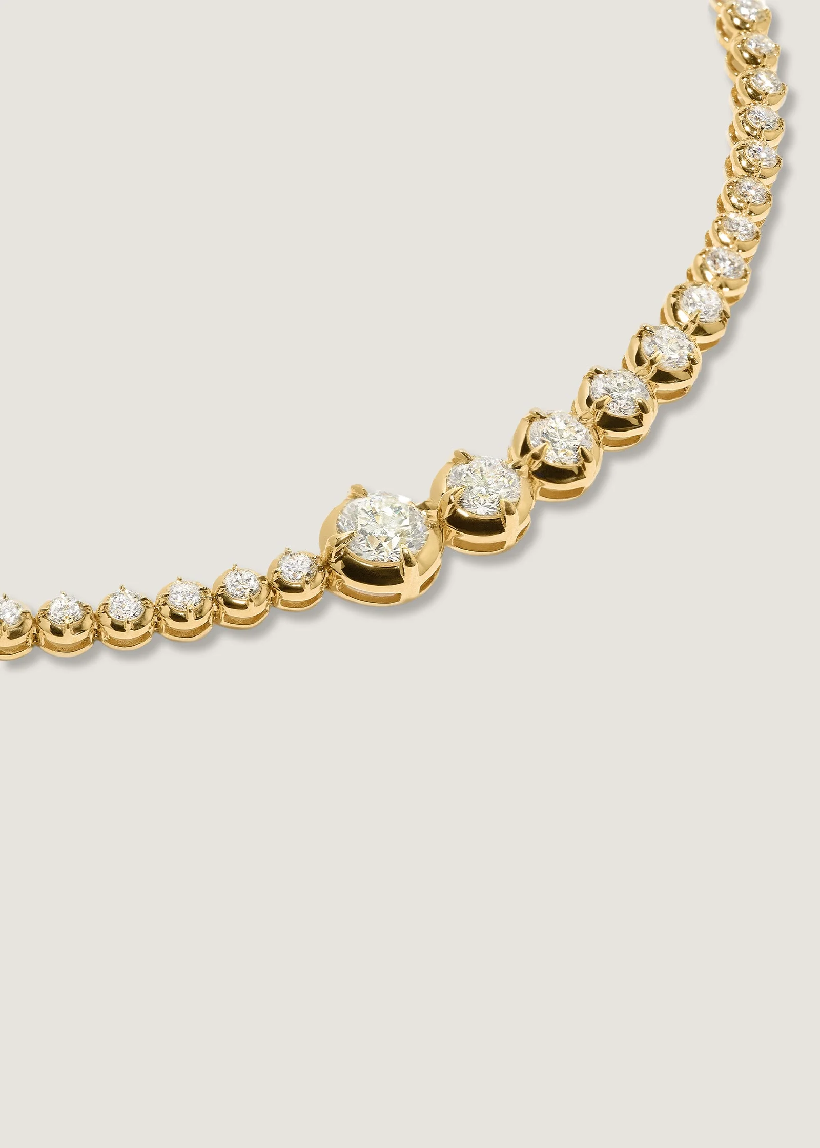 Kinn - Naomi Graduated Tennis Bracelet Yellow Gold - Image 7