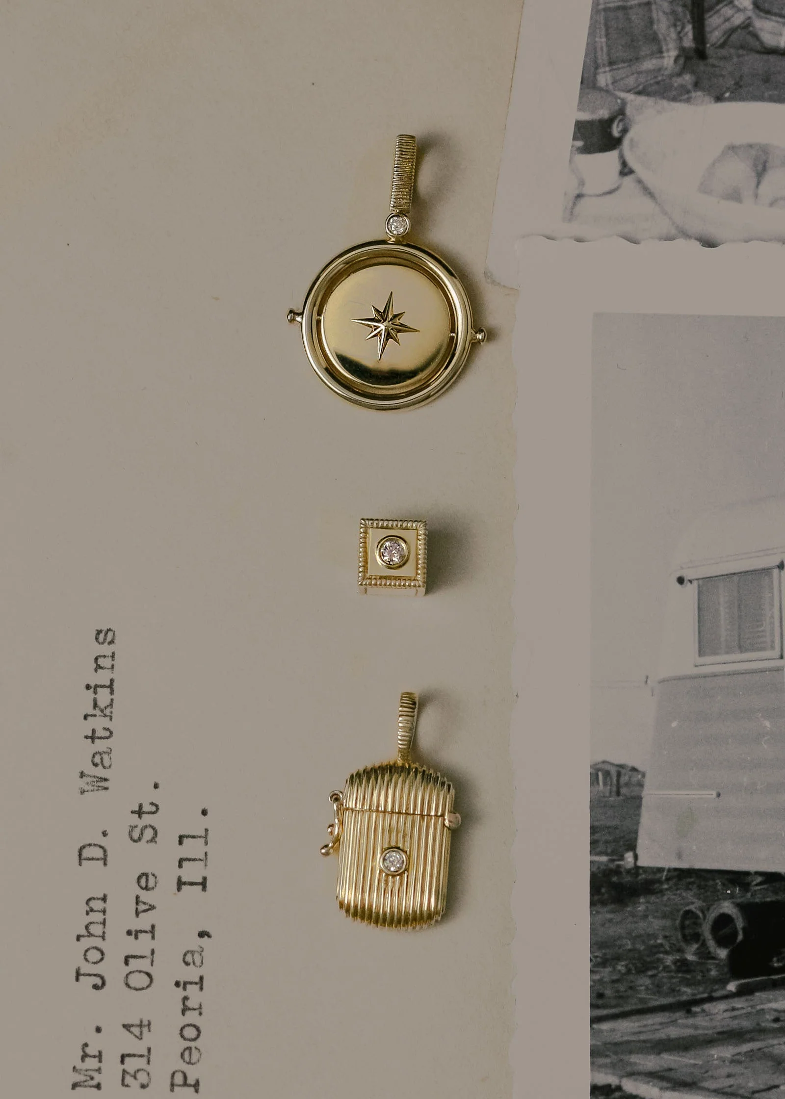Kinn - Round North Star Birthstone Pendant Peridot - Image 5