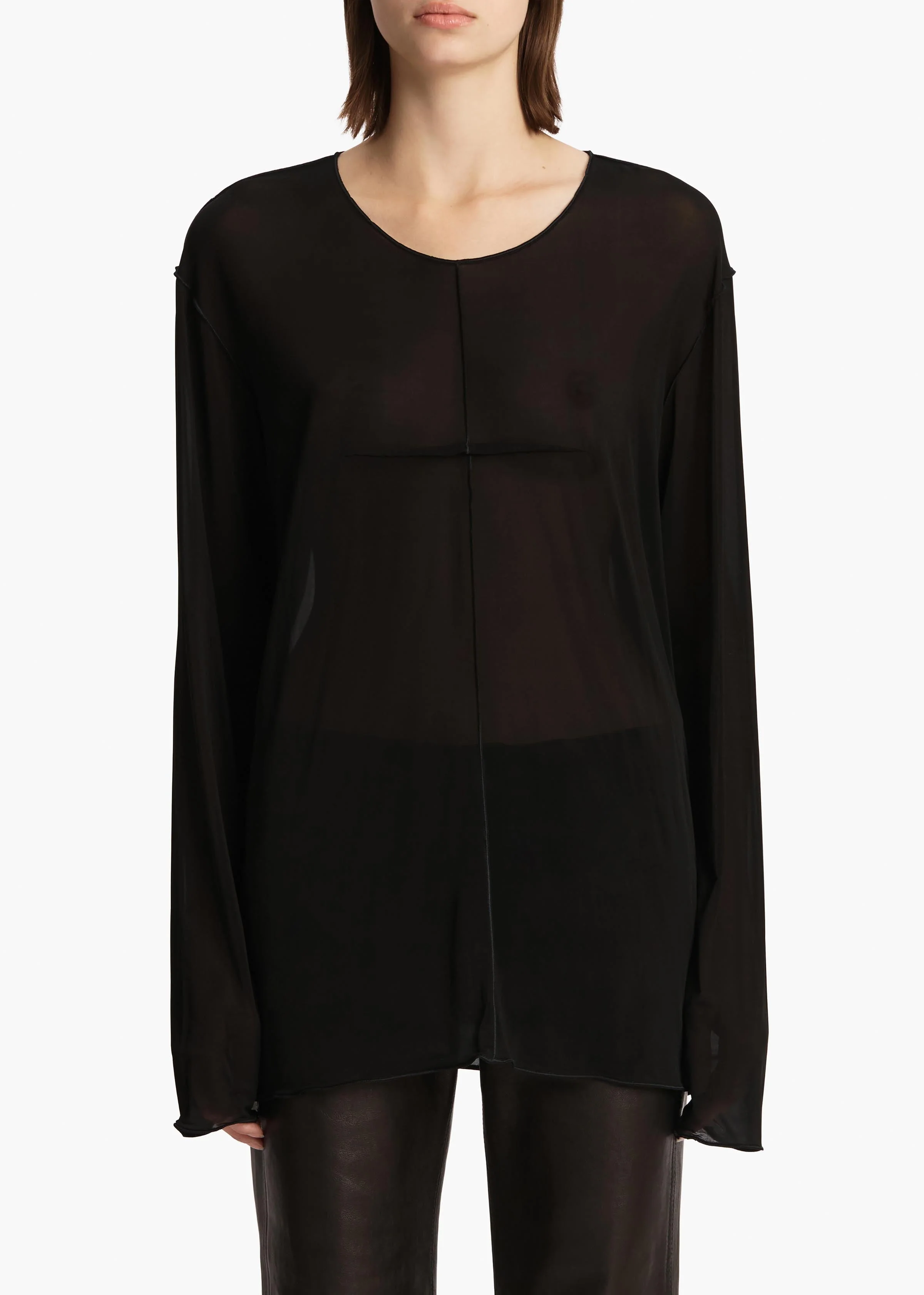 Khaite - Kit Top in Black - Image 3