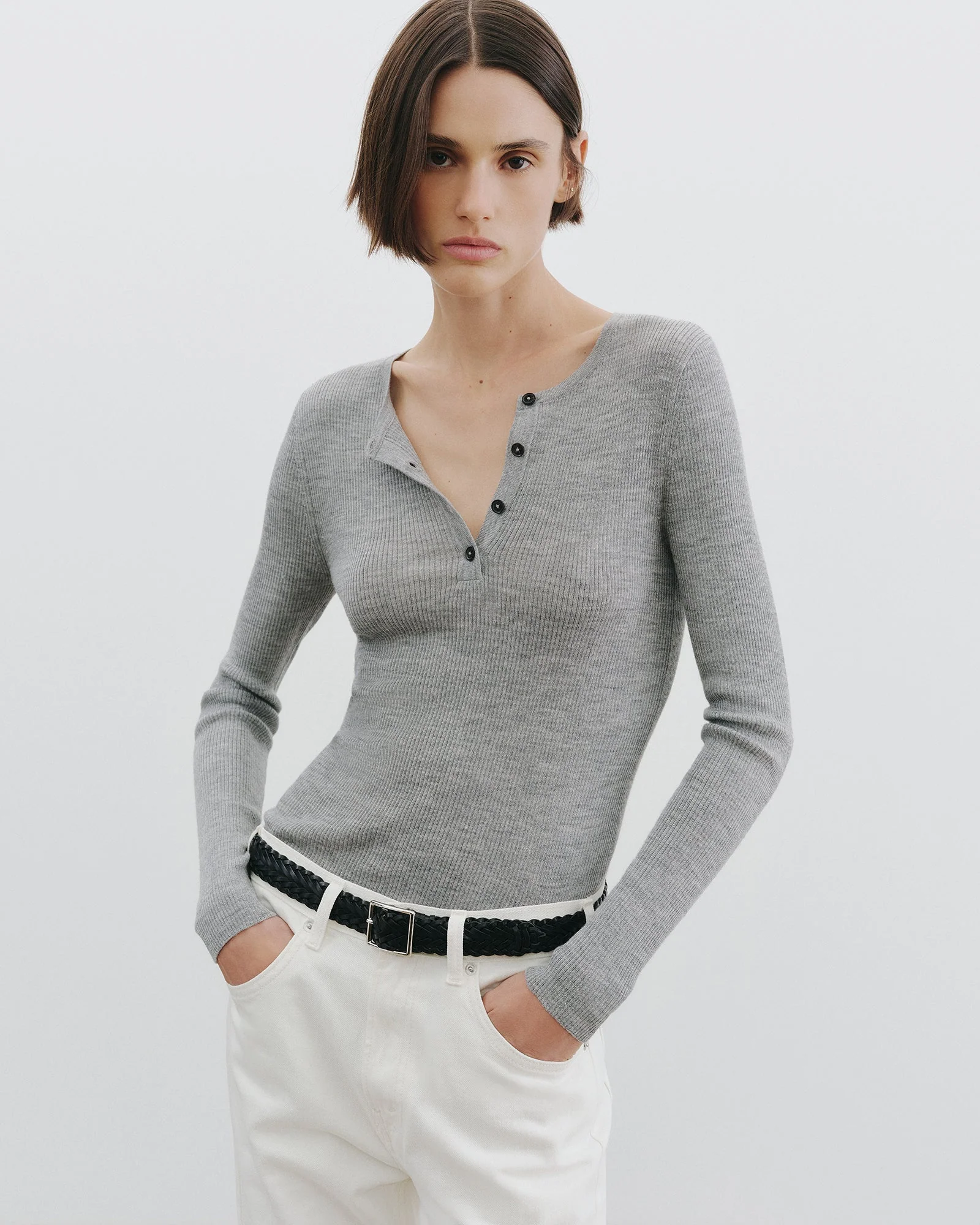Nili Lotan - KLARISE HENLEY KNIT - Image 2