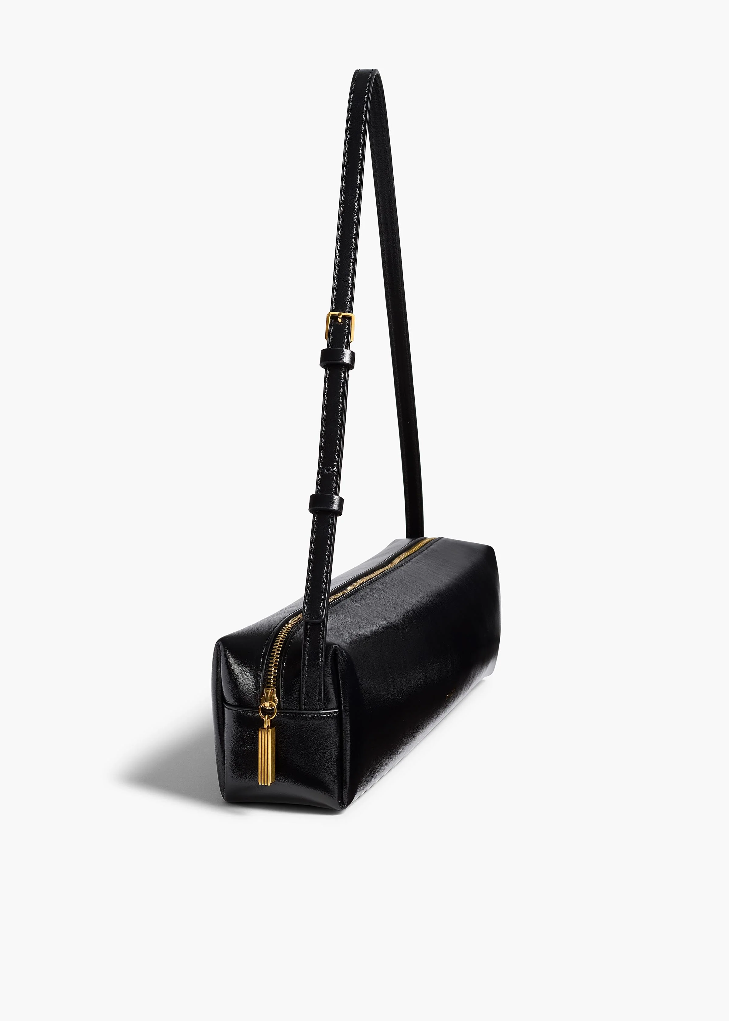 Khaite - Kye Shoulder Bag in Black Crackle Patent Leather - Image 3