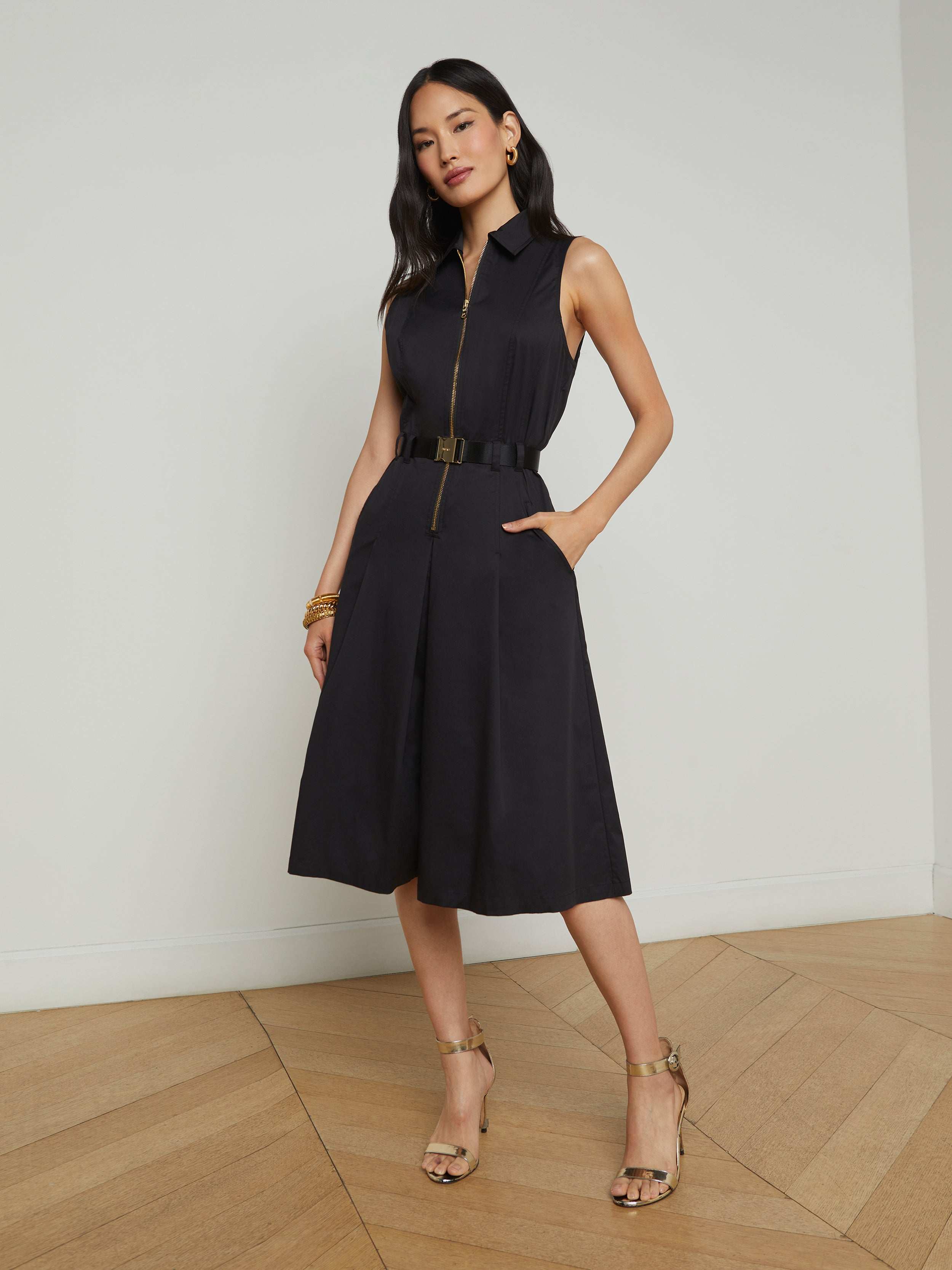 L'AGENCE - Kylo Poplin Shirt Dress - Image 3