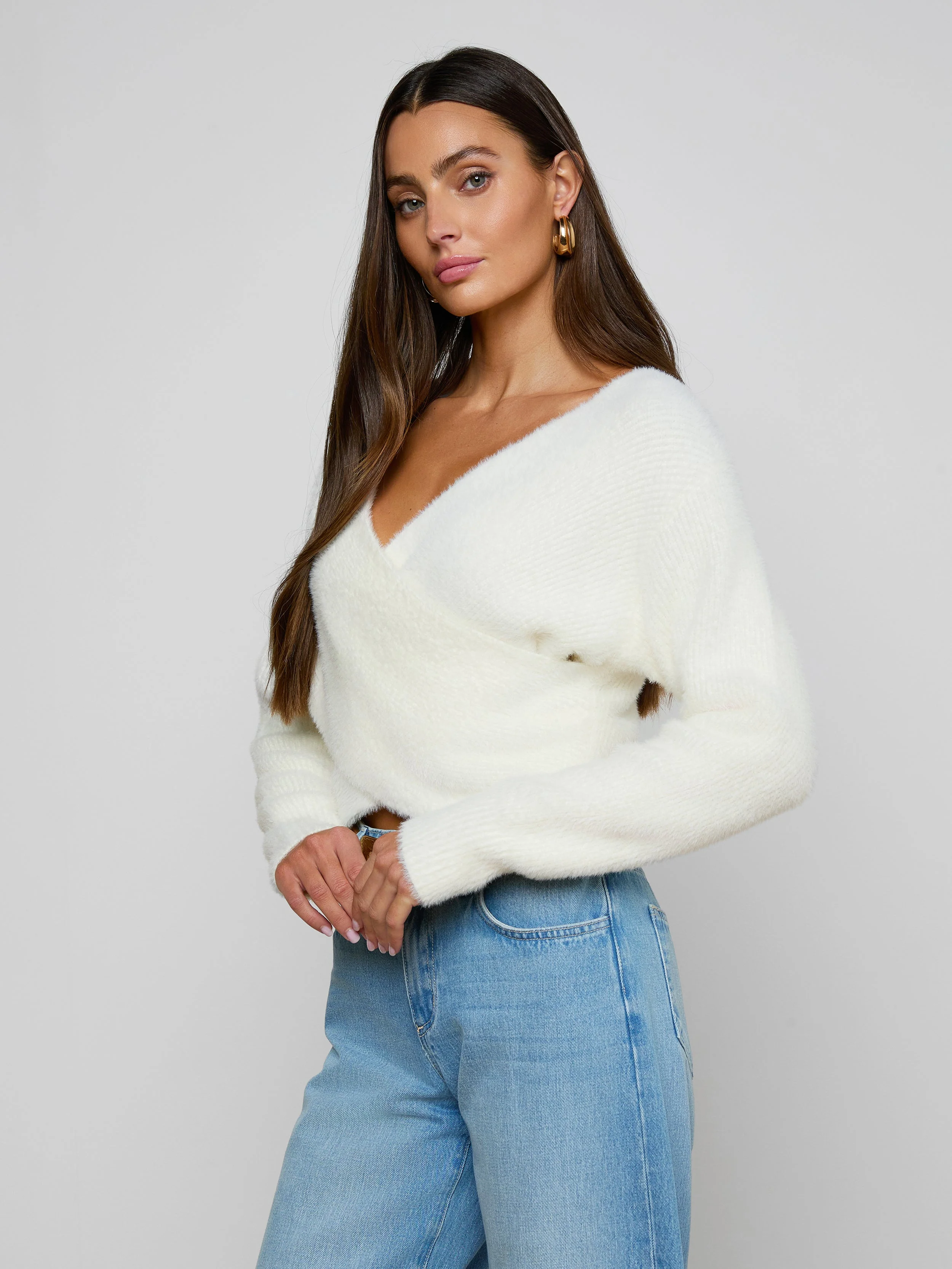 L'AGENCE - Antonella Crossover Sweater - Image 3