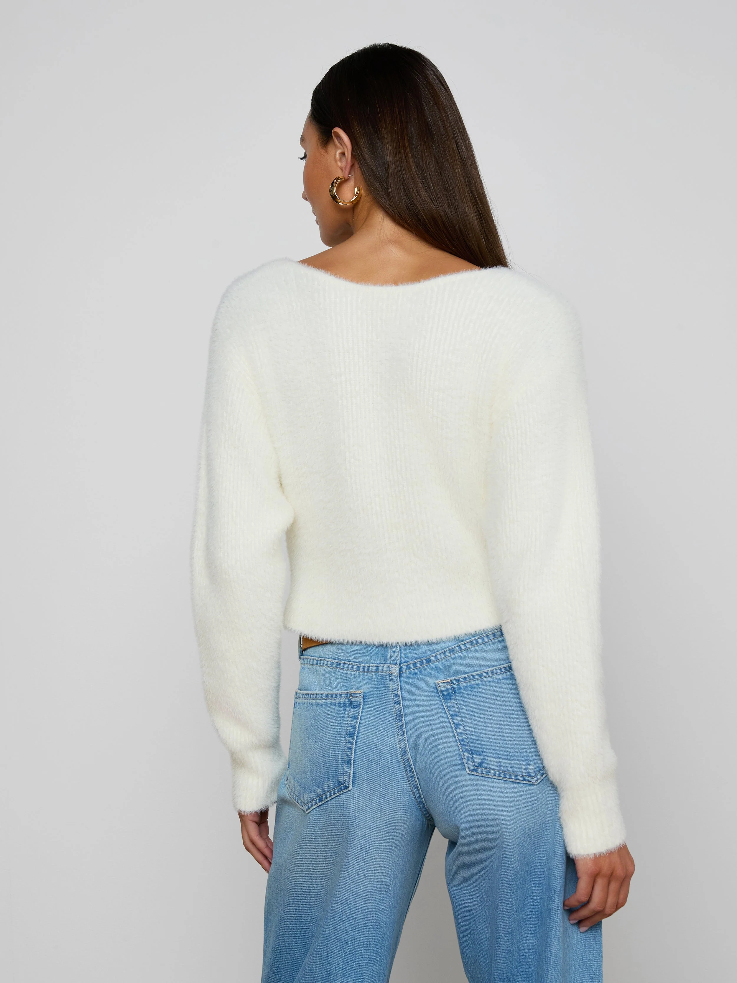L'AGENCE - Antonella Crossover Sweater - Image 4