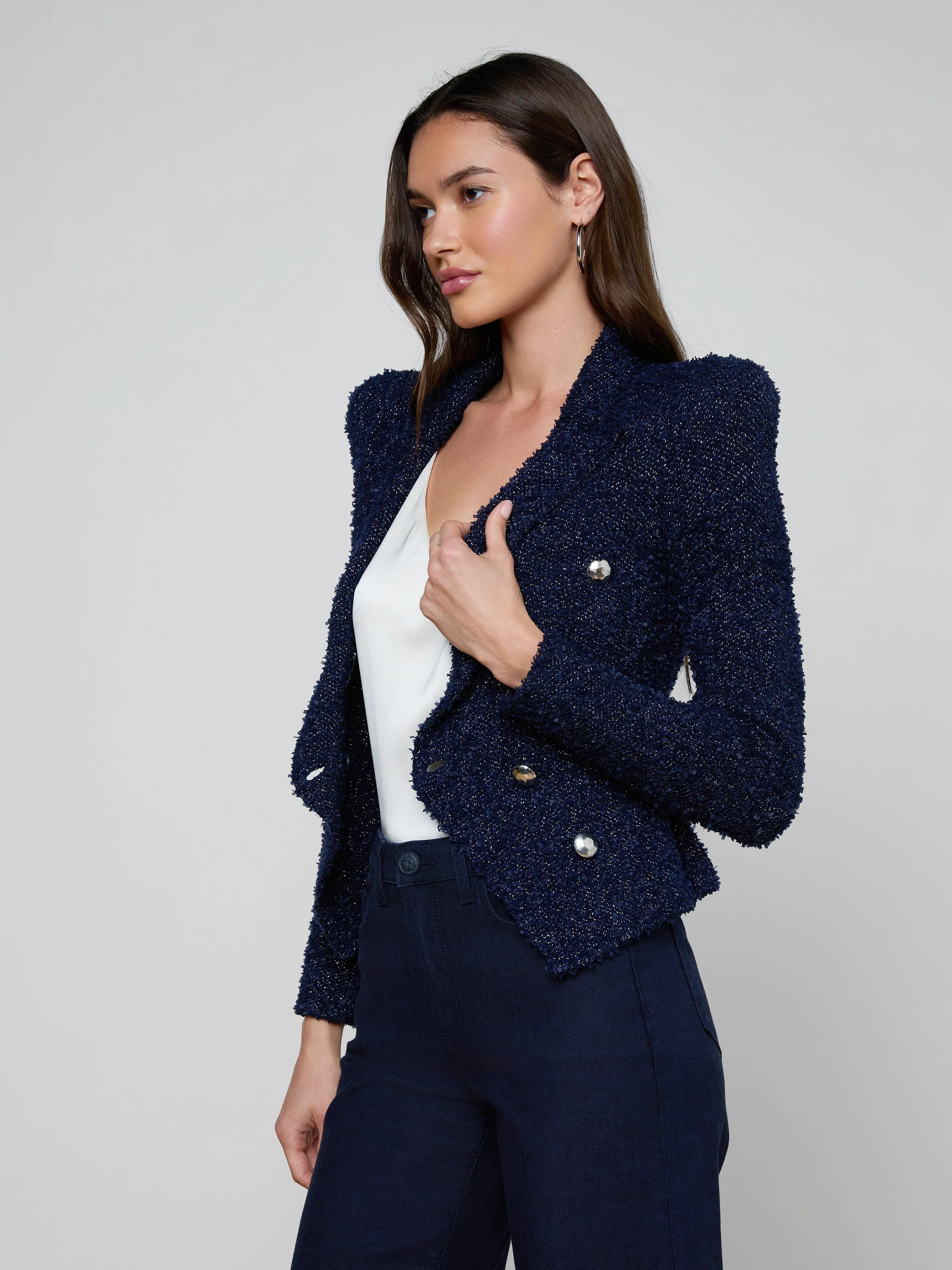 L'AGENCE - Bethany Knit Blazer - Image 2