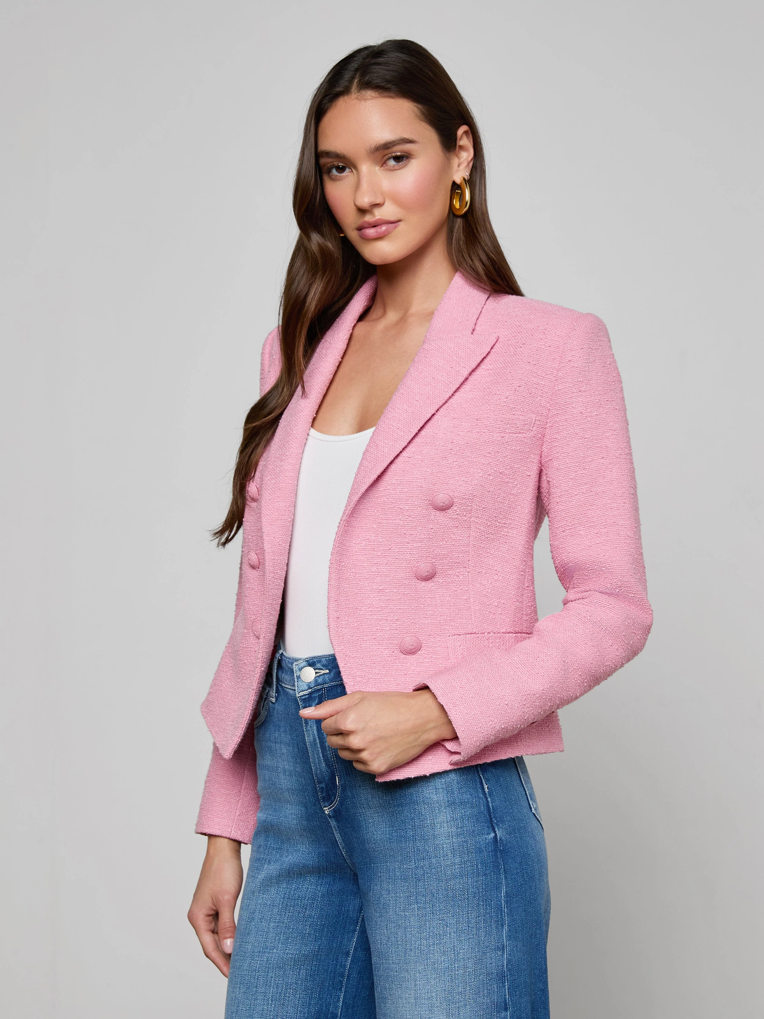 L'AGENCE - Brooke Tweed Blazer - Image 2