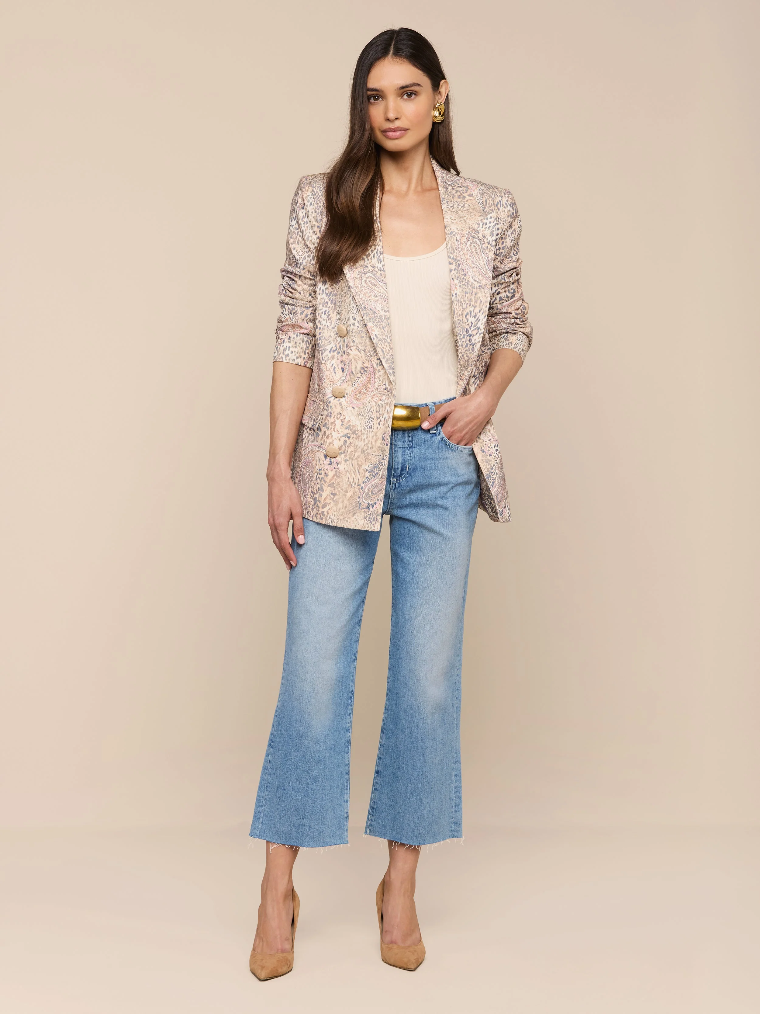 L'AGENCE - Cambrie Oversized Linen - Blend Blazer - Image 5