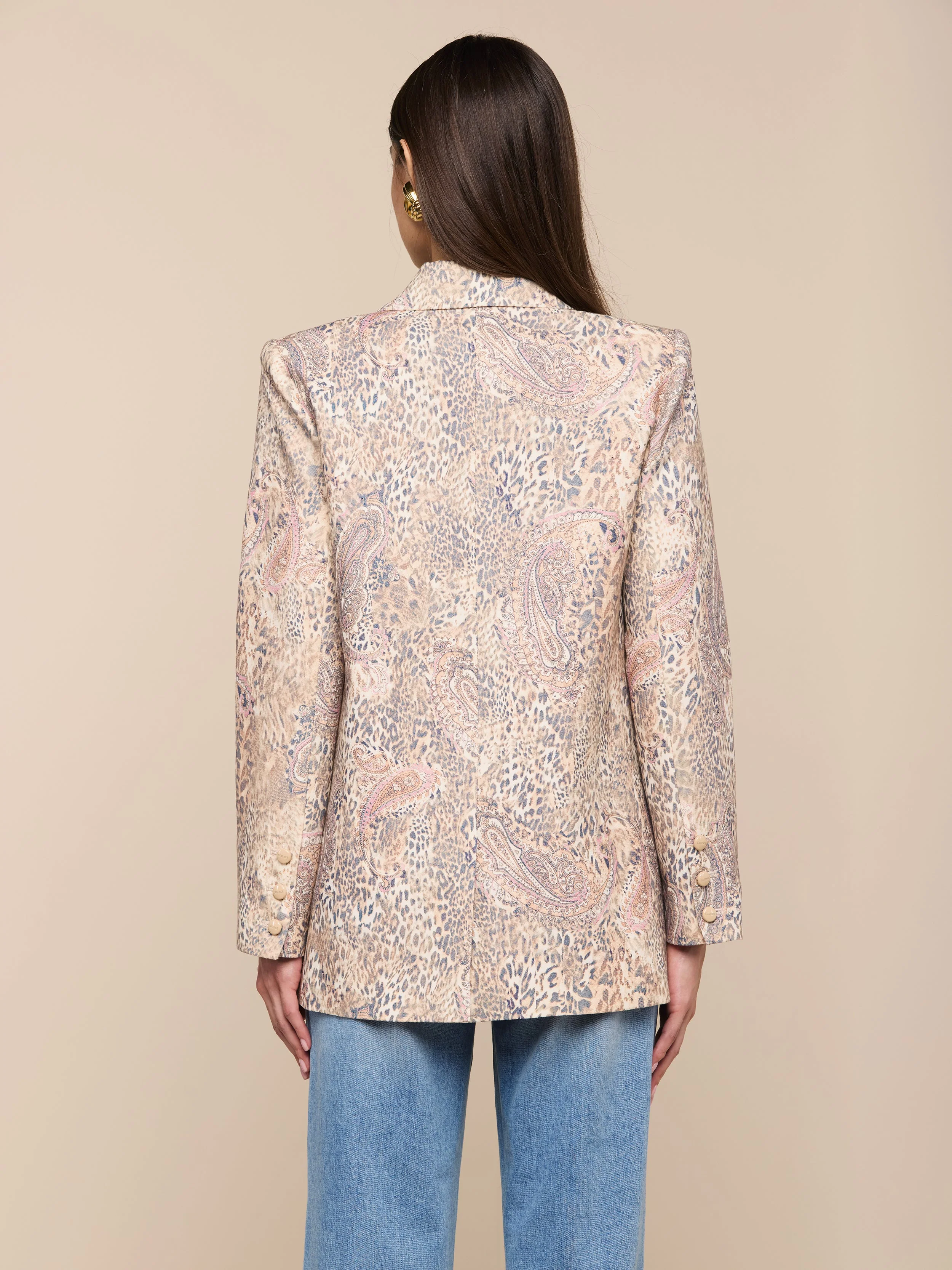 L'AGENCE - Cambrie Oversized Linen - Blend Blazer - Image 6