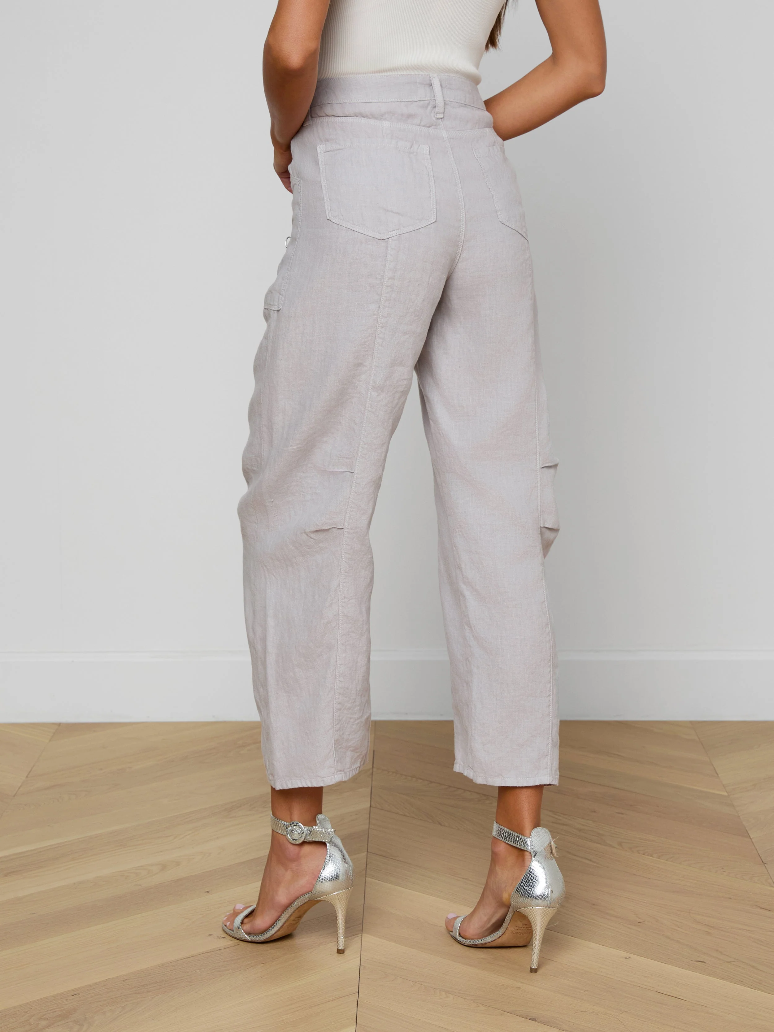 L'AGENCE - Cody Cropped Linen Pant - Image 5