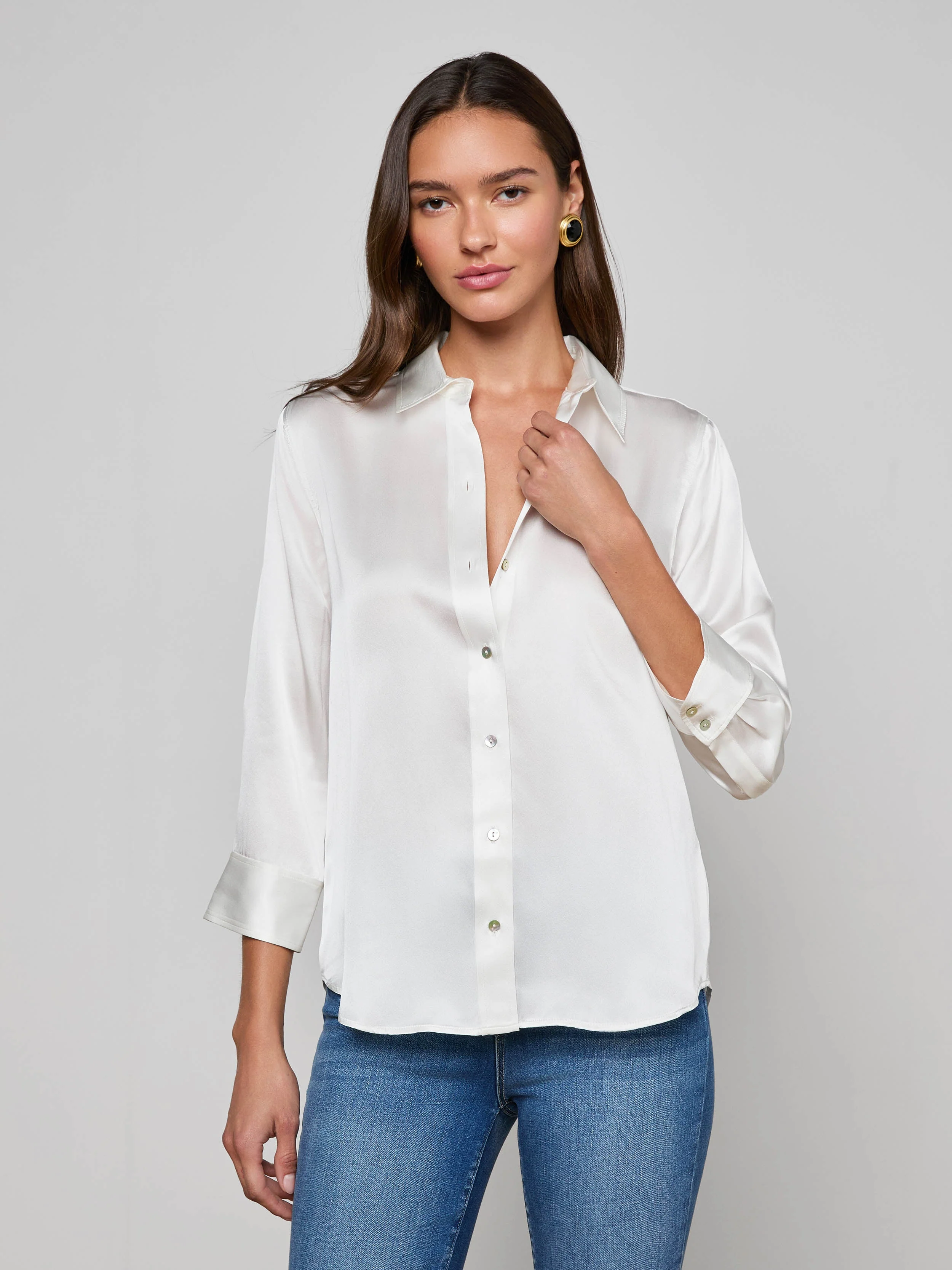 L'AGENCE - Dani Silk Blouse