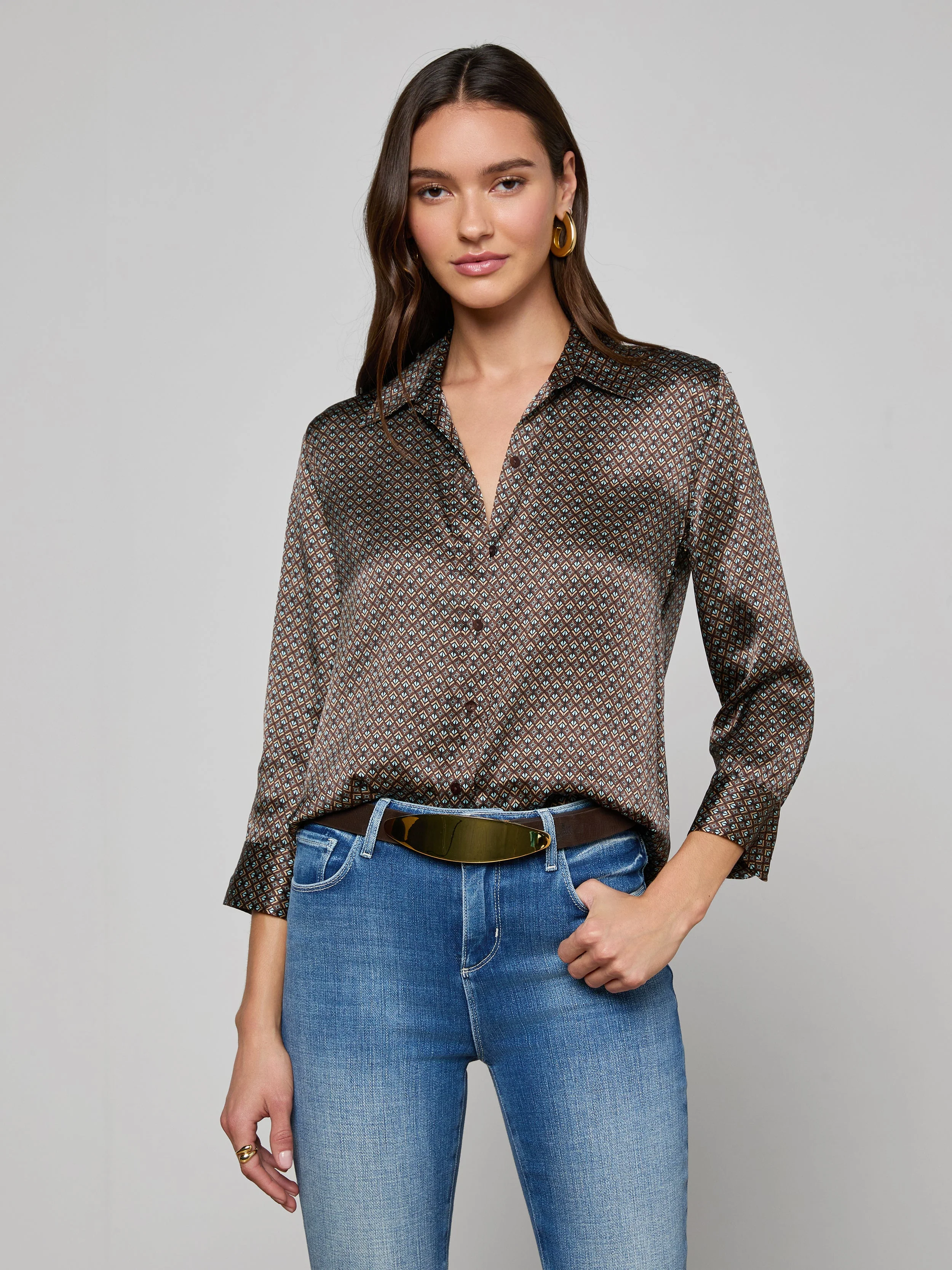 L'AGENCE - Dani Silk Blouse - Image 2