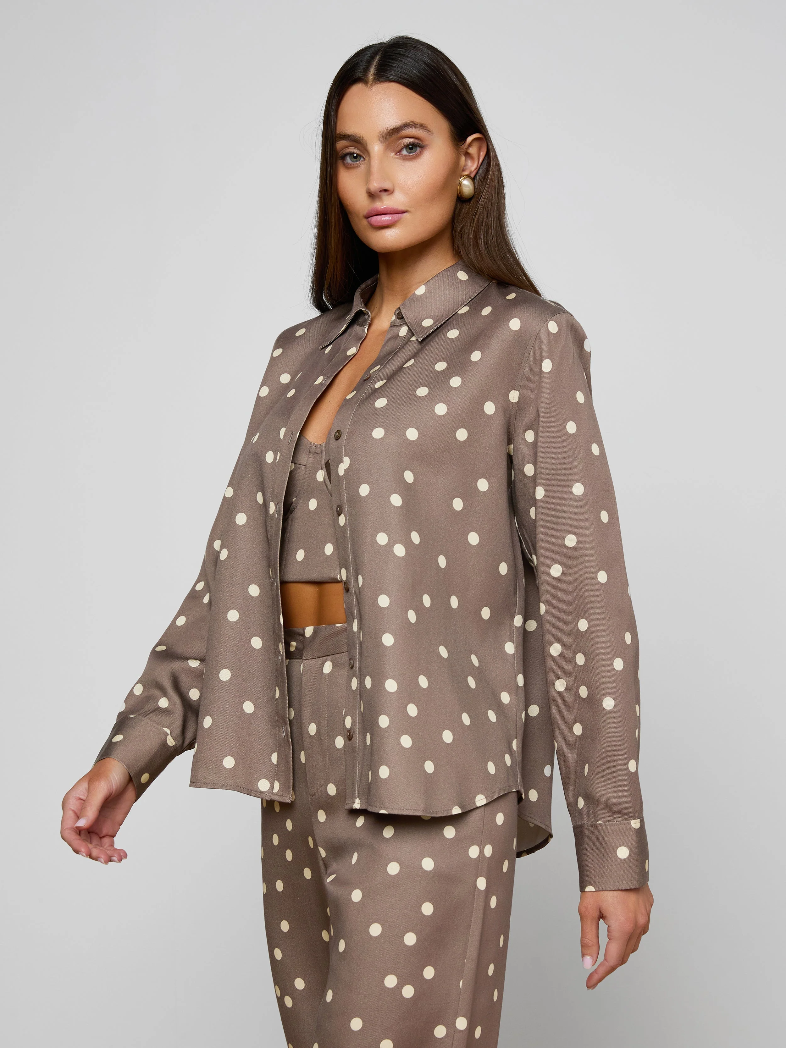 L'AGENCE - Ellery Button - Down Shirt - Image 2