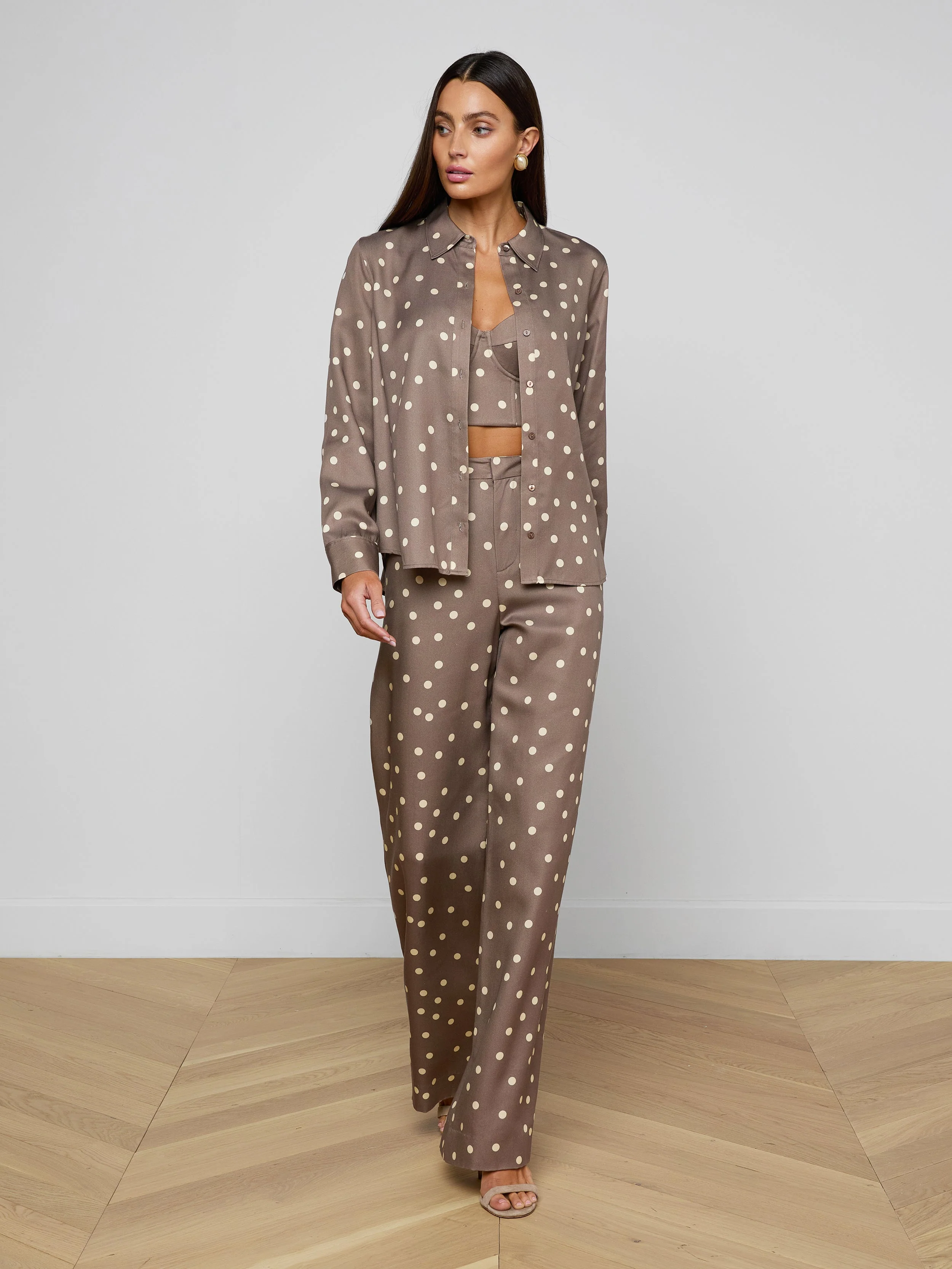 L'AGENCE - Ellery Button - Down Shirt - Image 3