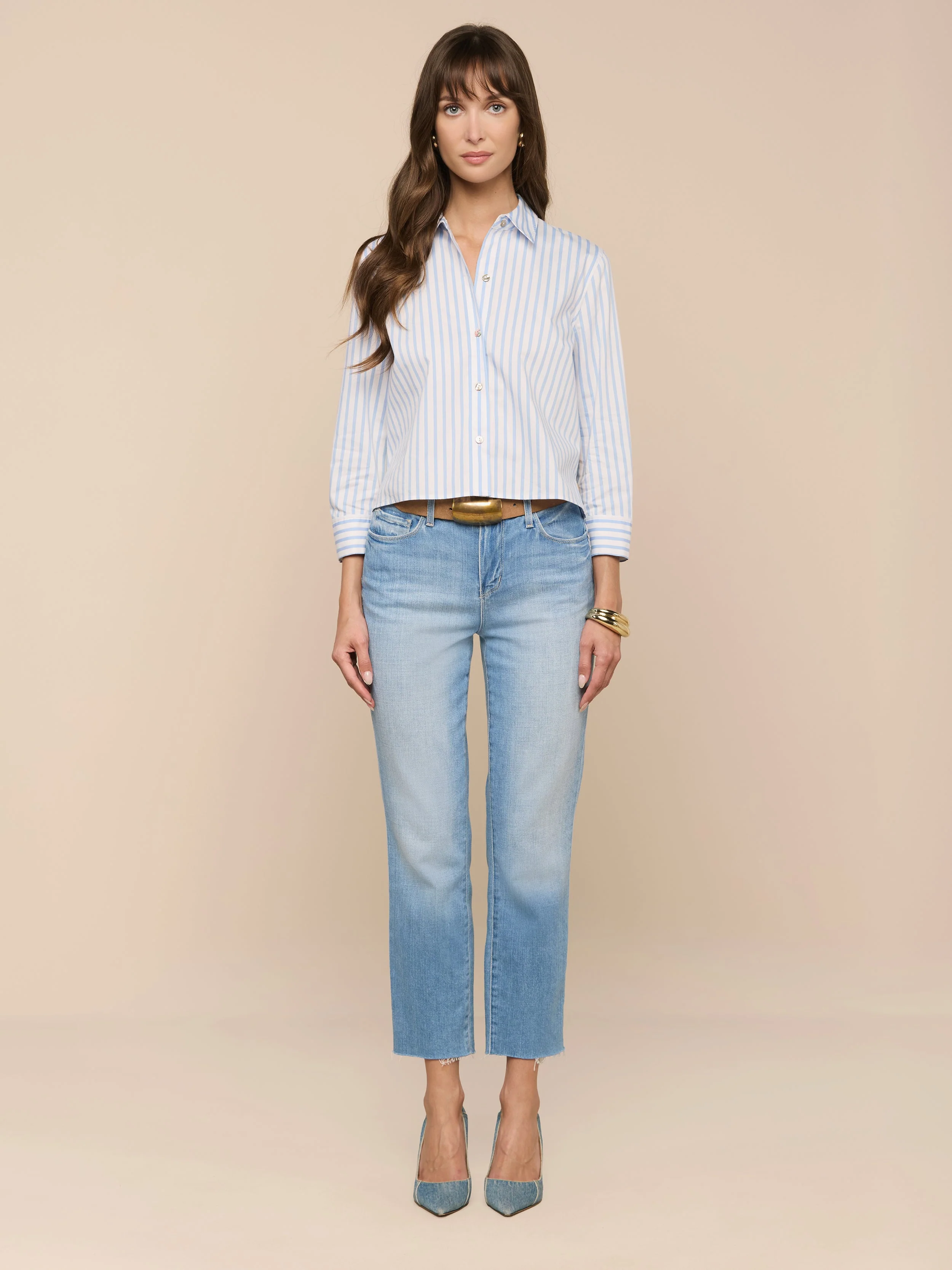 L'AGENCE - Fawn Beach Print Shirt - Image 4
