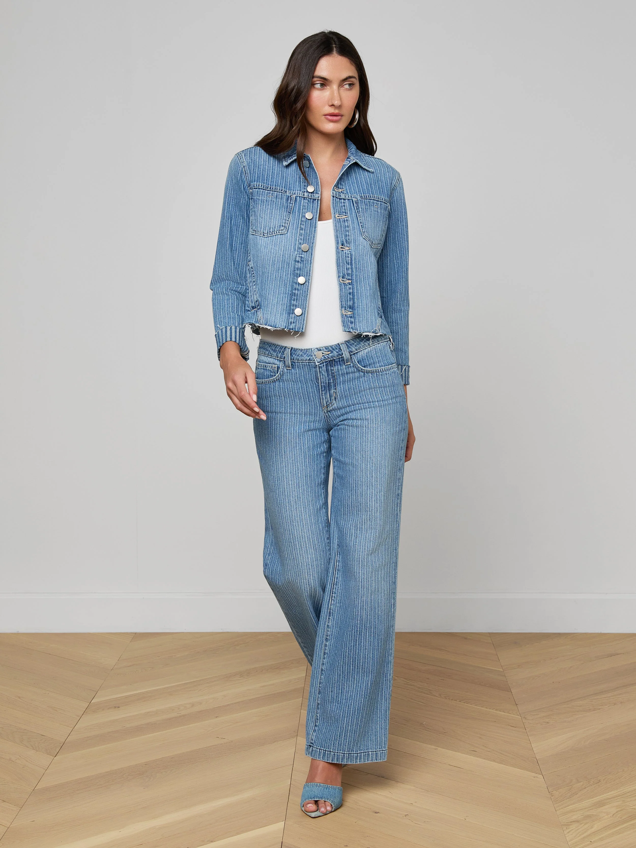 L'AGENCE - Janelle Jean Jacket - Image 4