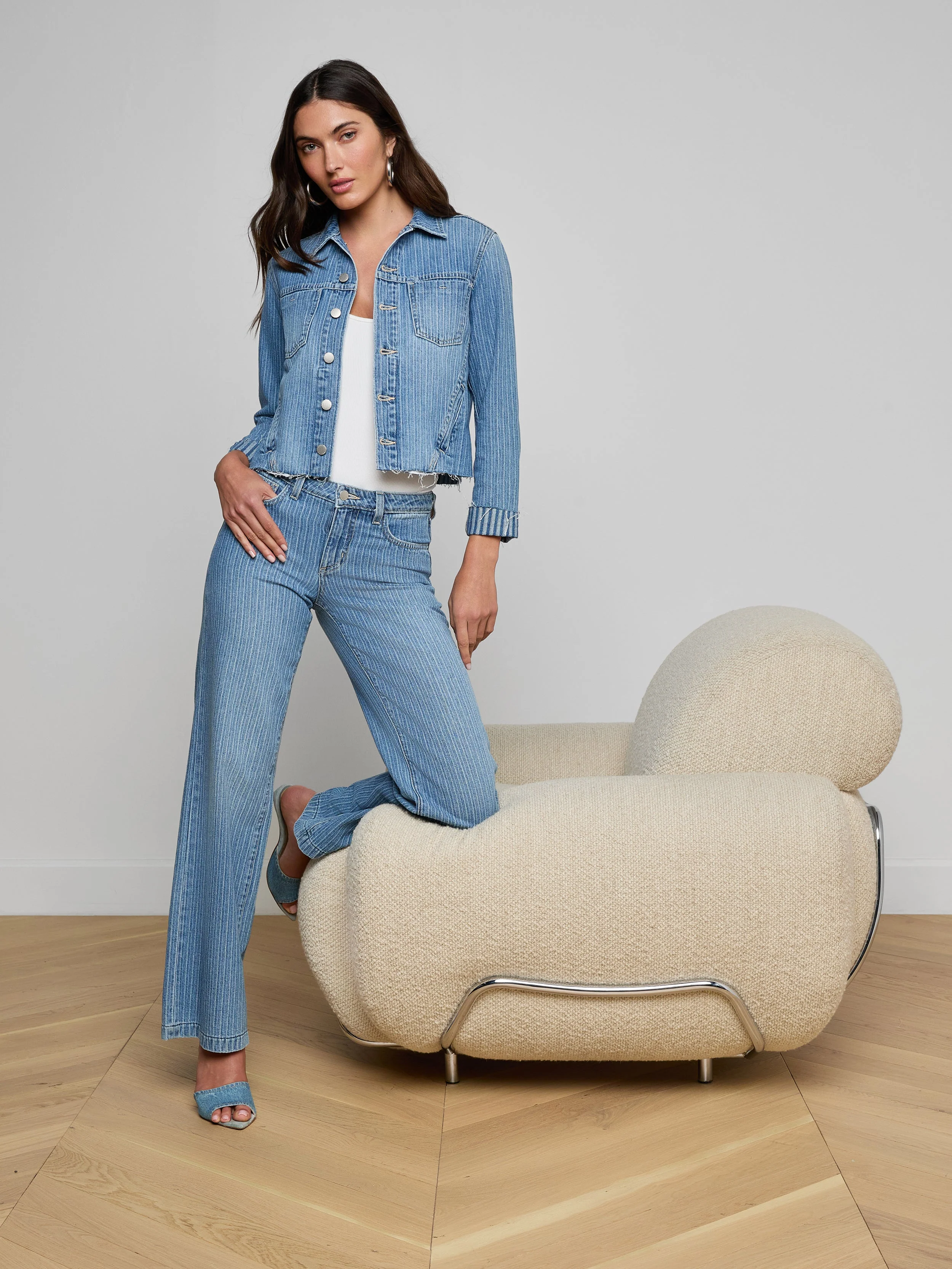 L'AGENCE - Janelle Jean Jacket - Image 6