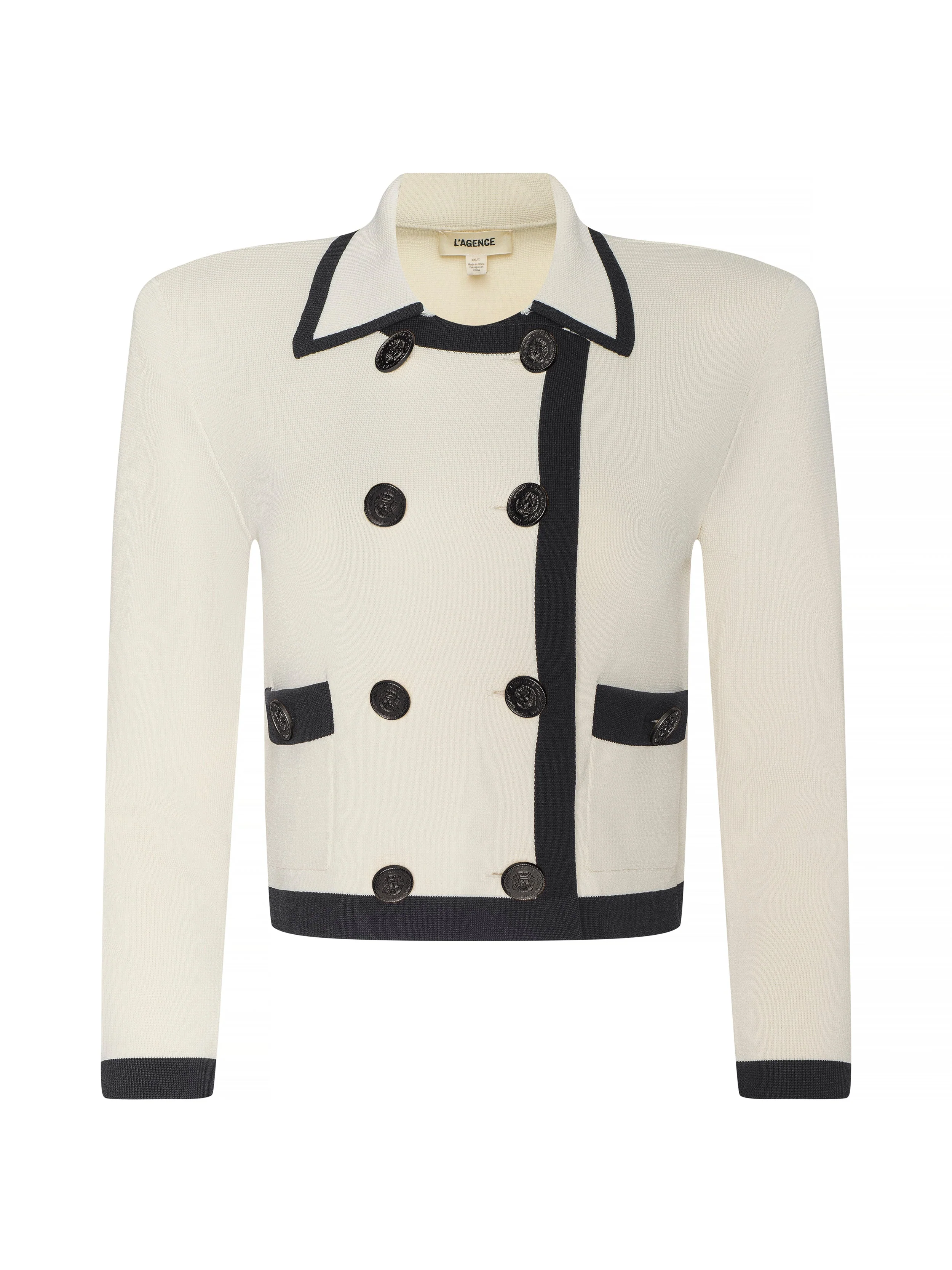 L'AGENCE - Janu Cropped Knit Jacket - Image 6