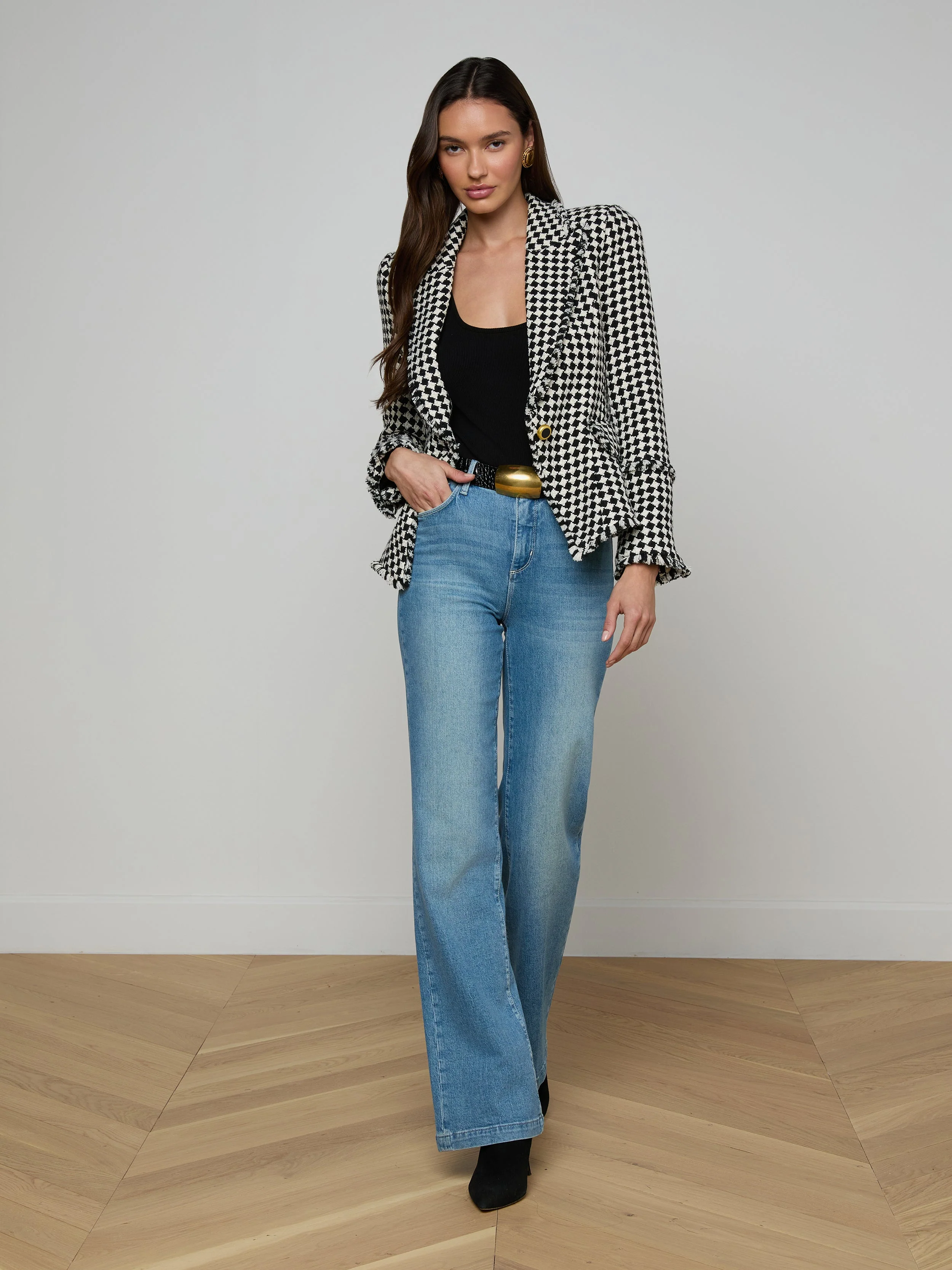 L'AGENCE - Kaisley Tweed Blazer - Image 4