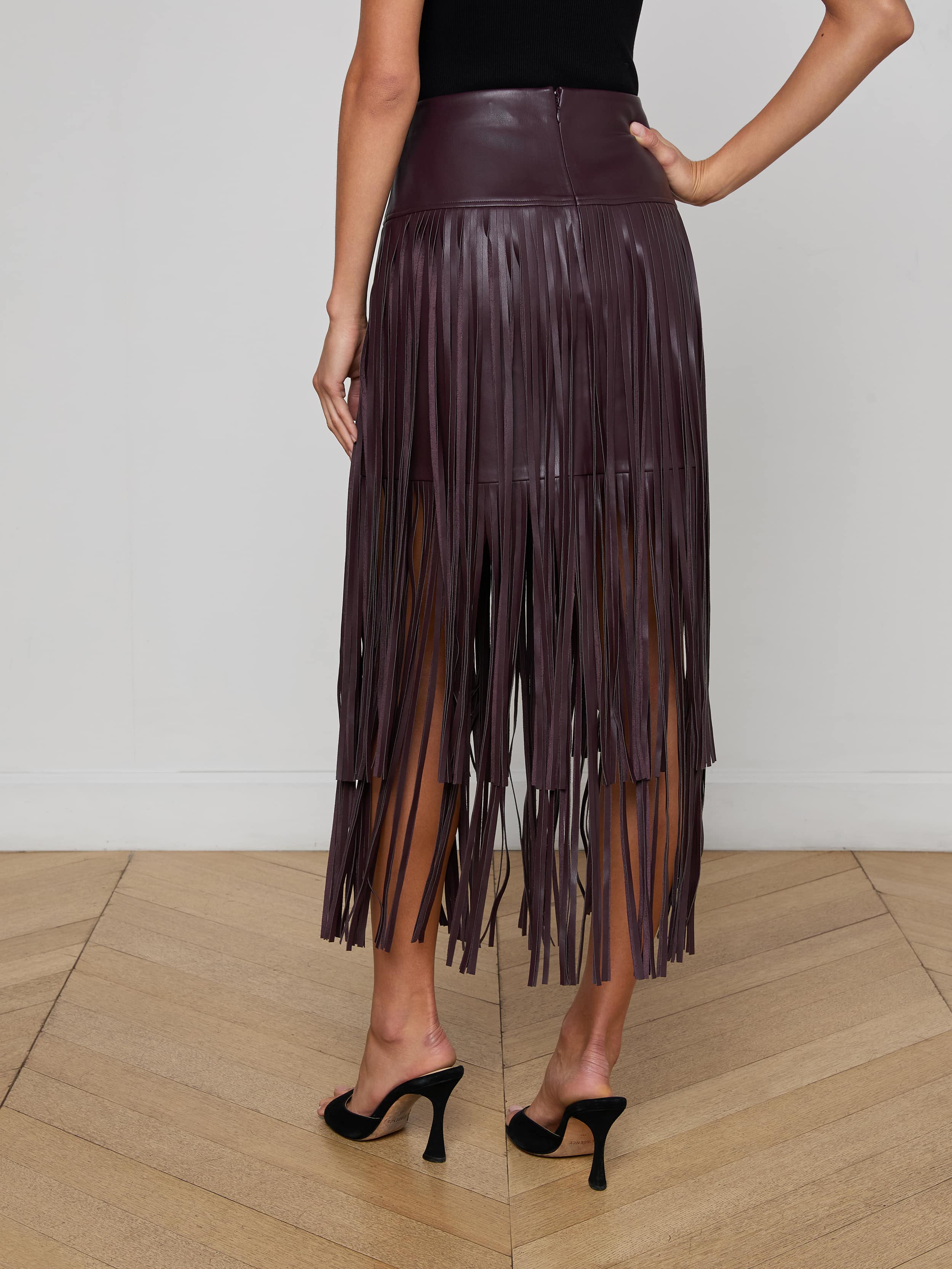 L'AGENCE - Karolina Fringe Skirt - Image 4