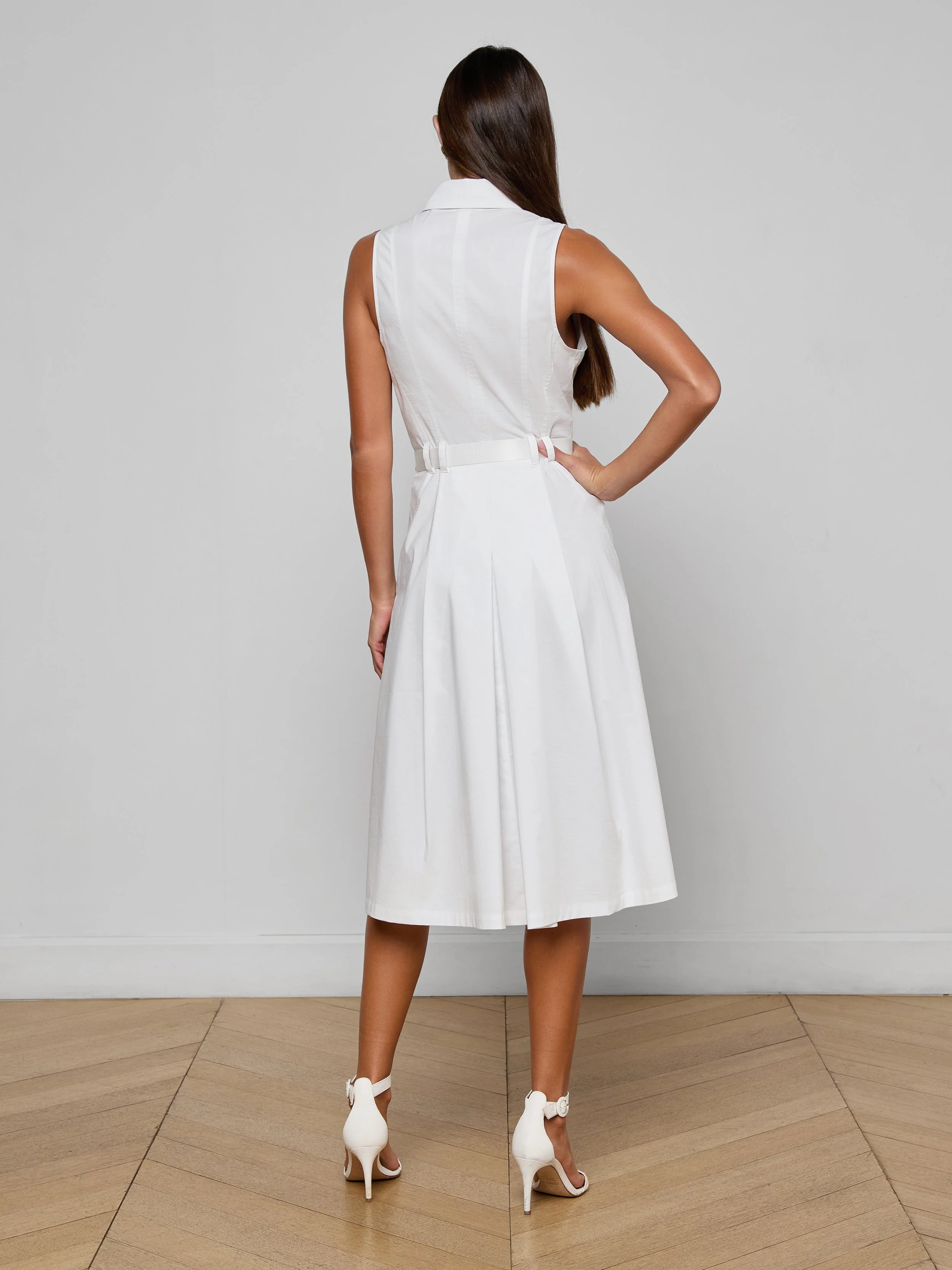 L'AGENCE - Kylo Poplin Shirt Dress - Image 3