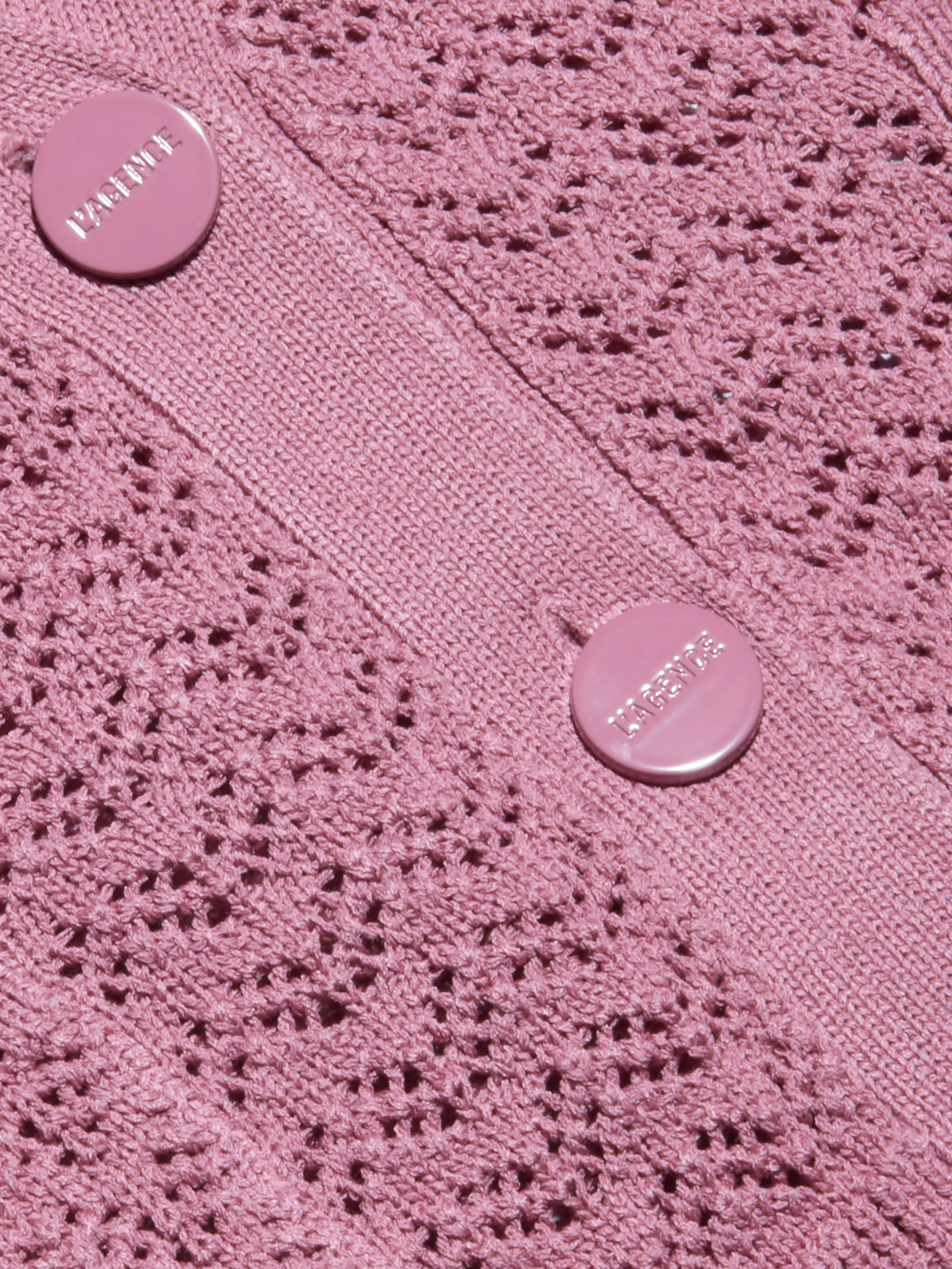 L'AGENCE - Orla Pointelle Knit Cardigan - Image 5