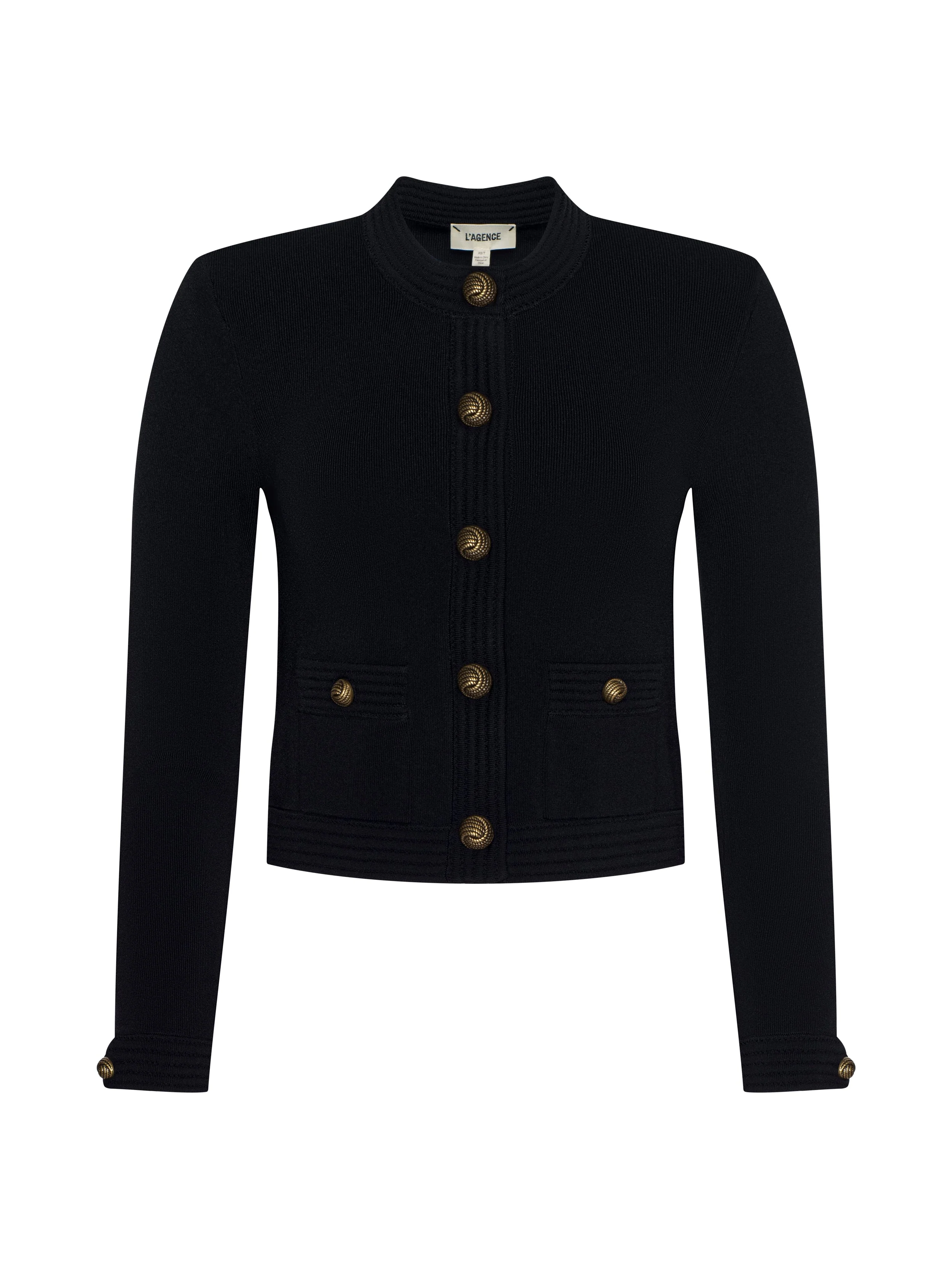 L'AGENCE - Patsy Cropped Cardigan - Image 6