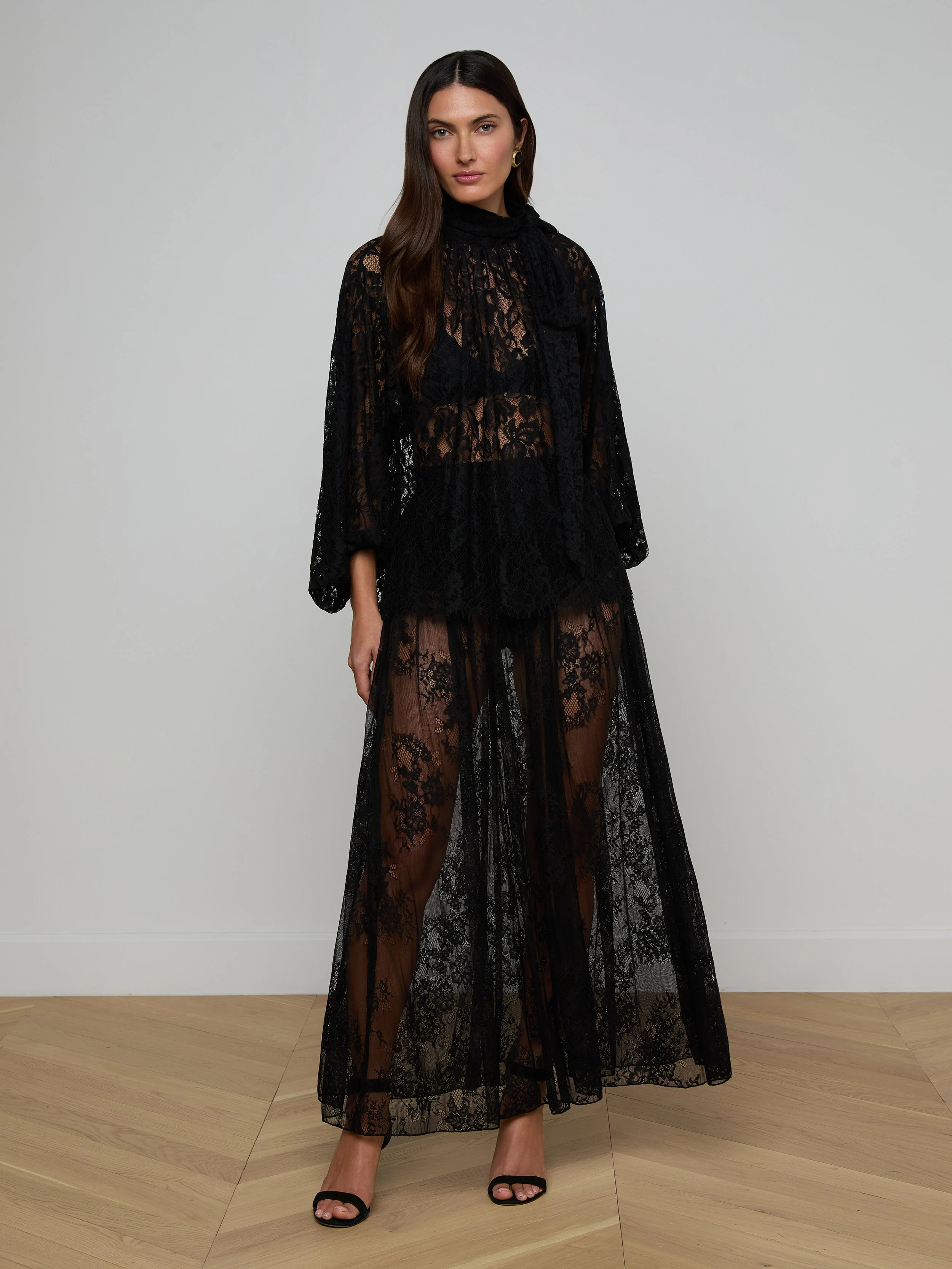 L'AGENCE - Rhett Oversized Lace Blouse - Image 4