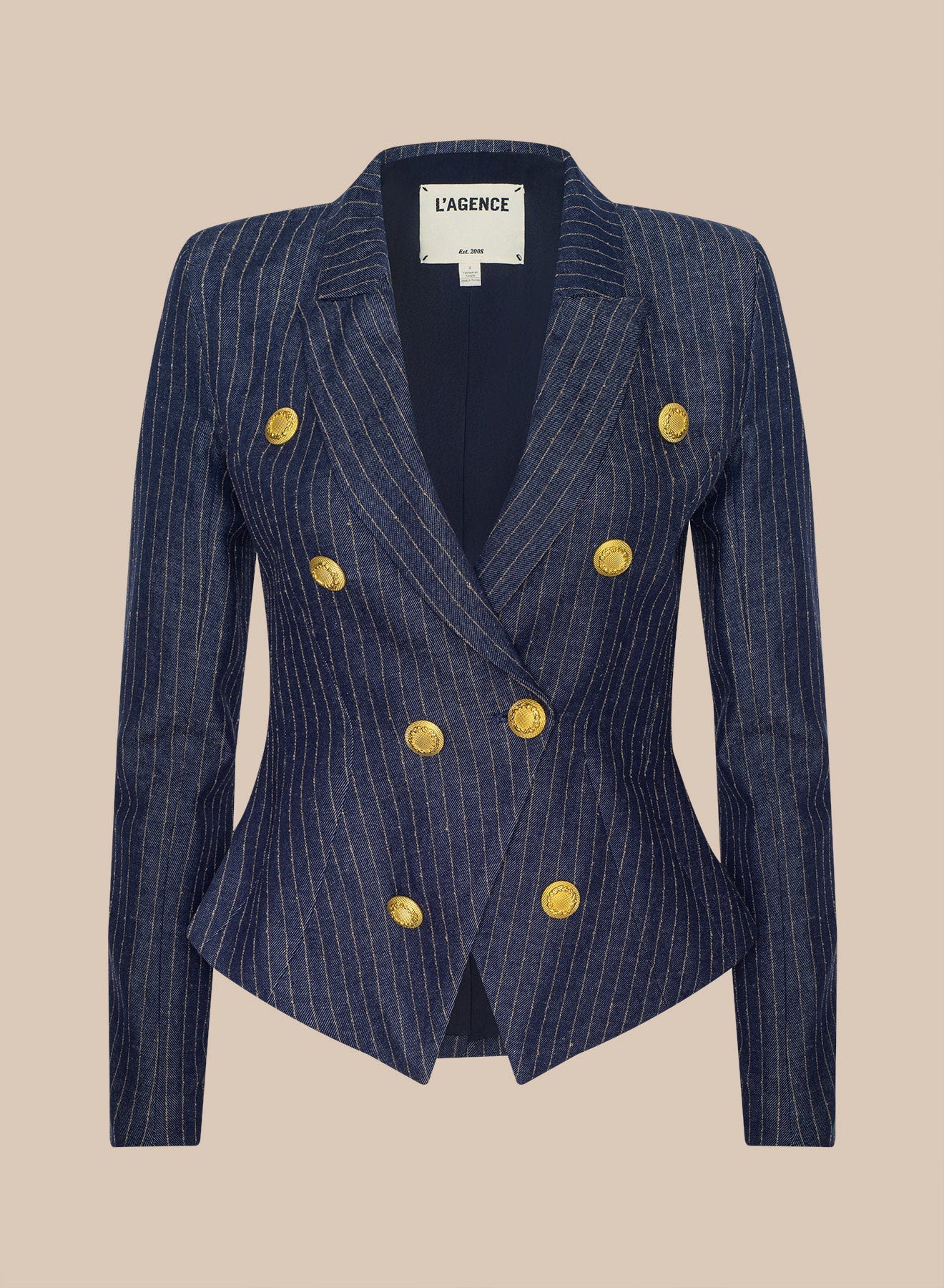 L'AGENCE - Solar Pinstriped Blazer - Image 8