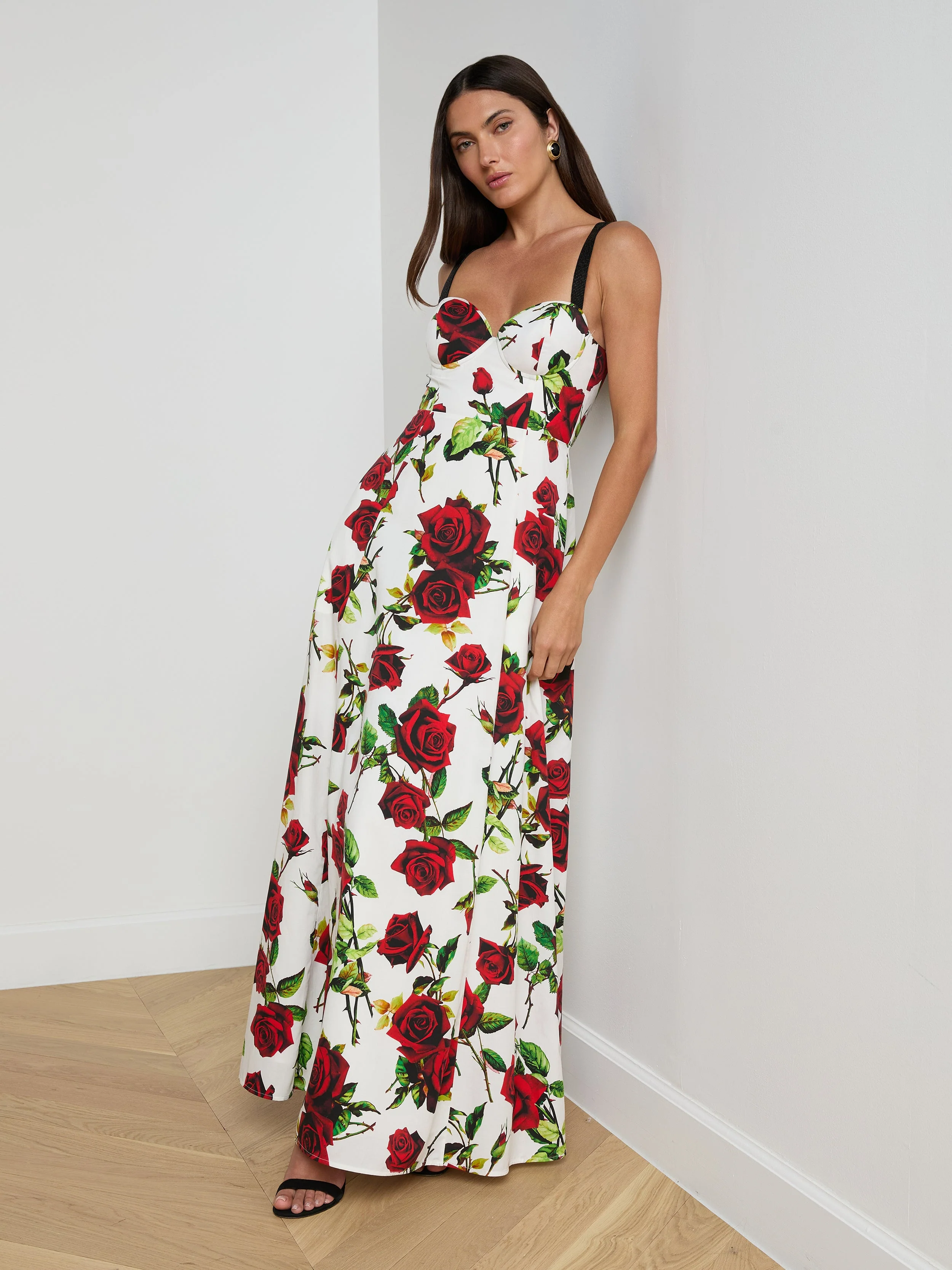 L'AGENCE - Sutton Beaded Strap Gown - Image 4