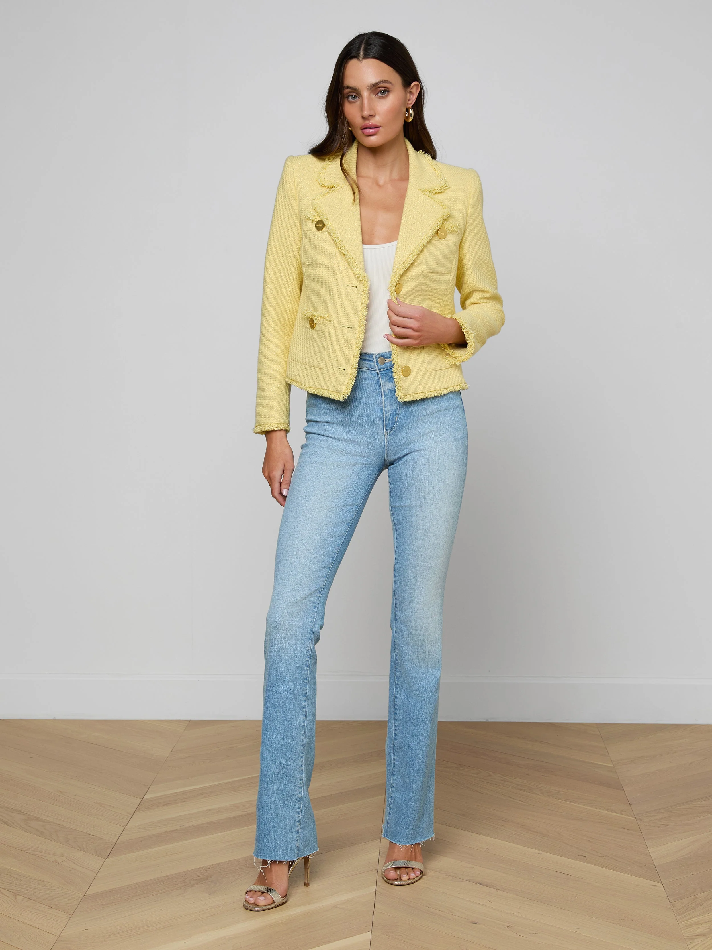 L'AGENCE - Sylvia Tweed Jacket - Image 4