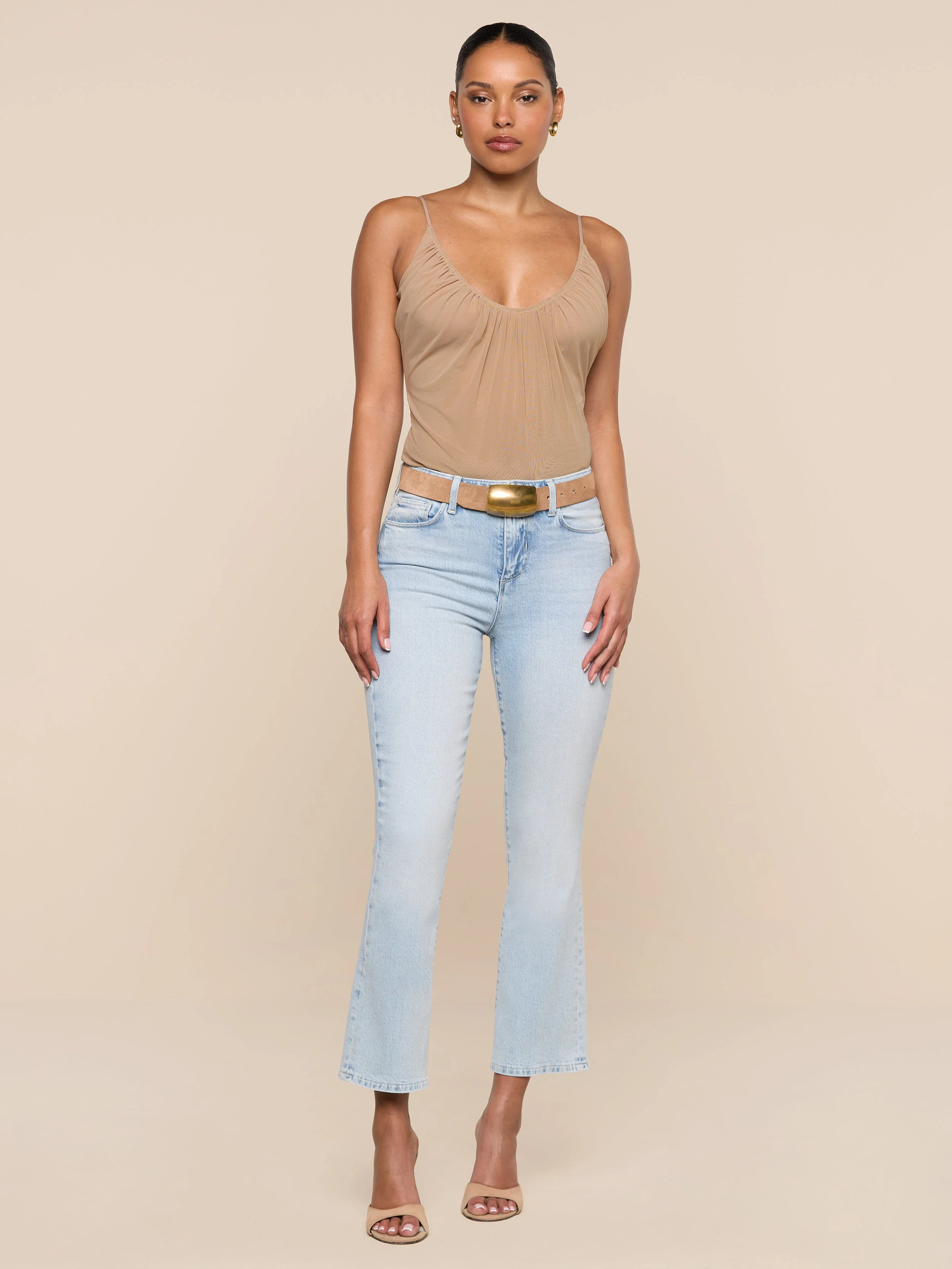L'AGENCE - Tati Cropped Micro Boot Jean - Image 2