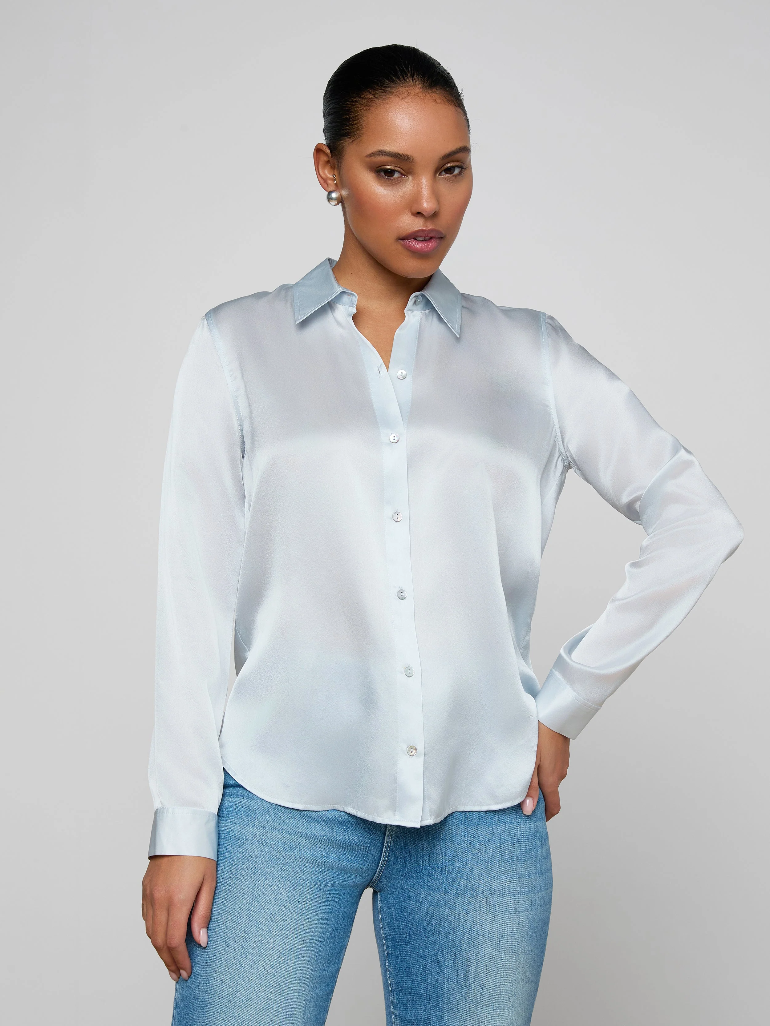 L'AGENCE - Tyler Silk Blouse