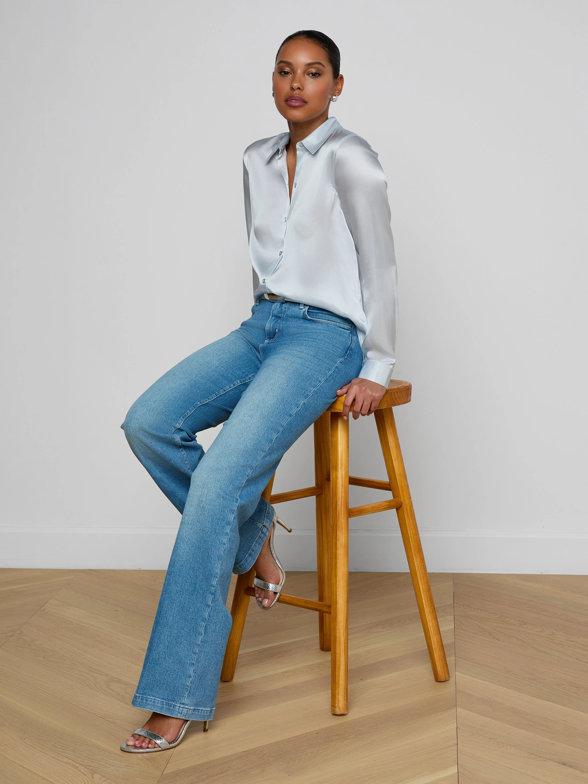 L'AGENCE - Tyler Silk Blouse - Image 2