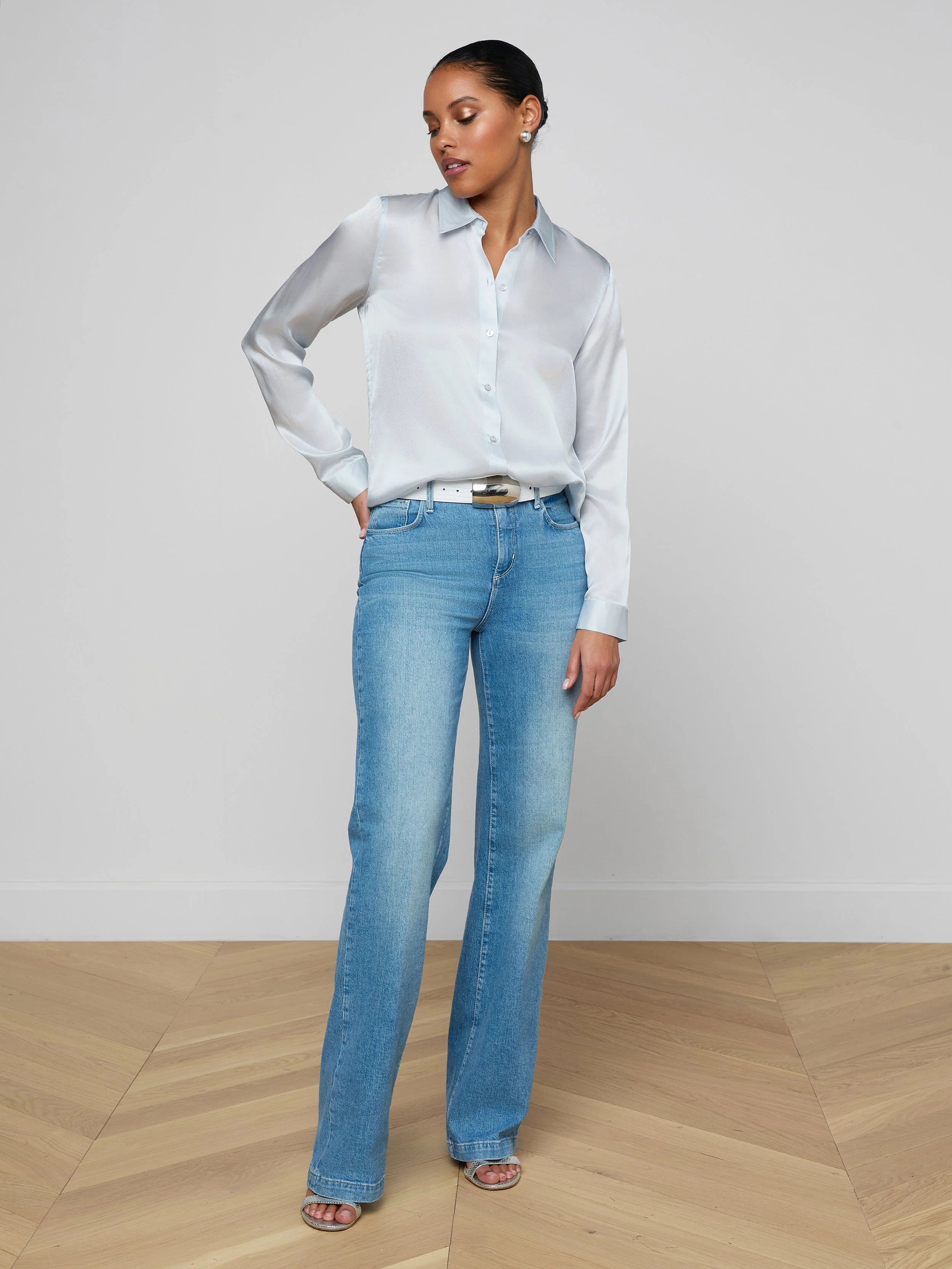 L'AGENCE - Tyler Silk Blouse - Image 4