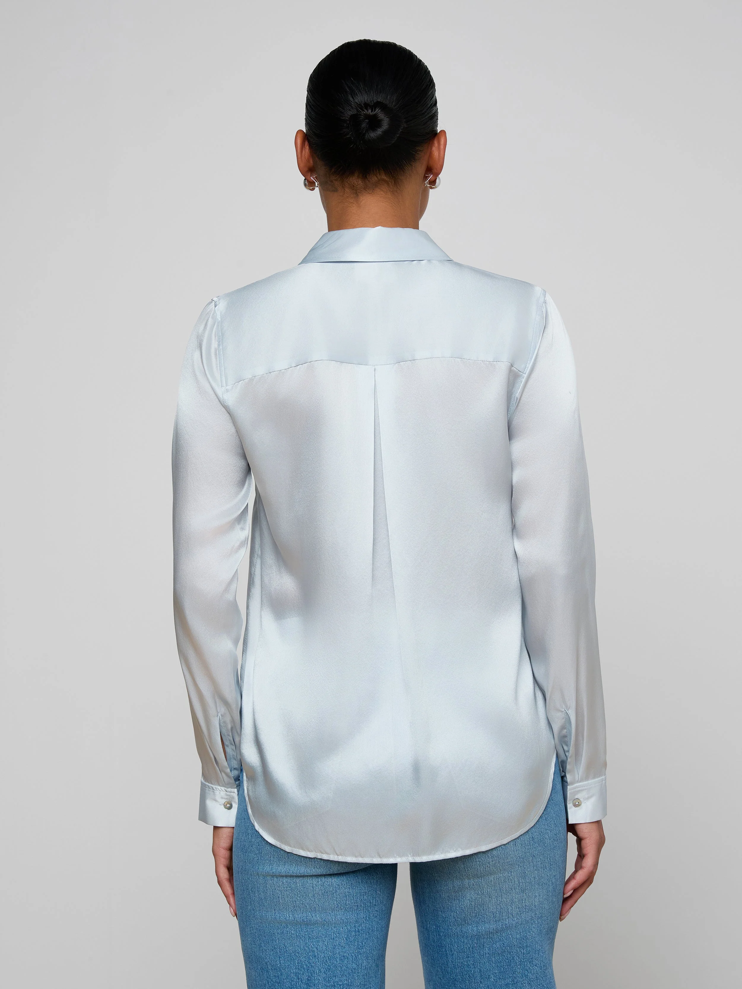L'AGENCE - Tyler Silk Blouse - Image 5