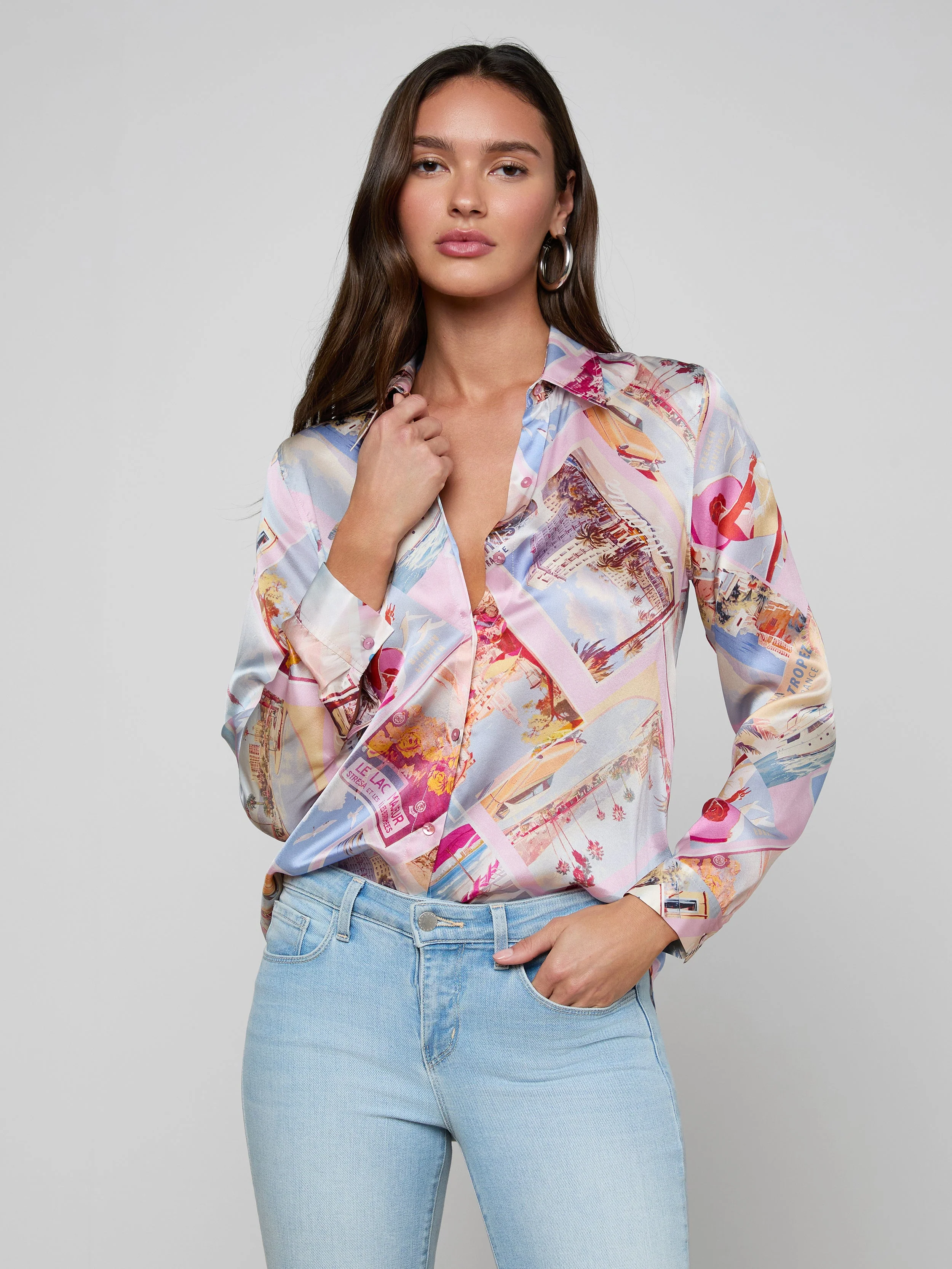 L'AGENCE - Tyler Silk Blouse