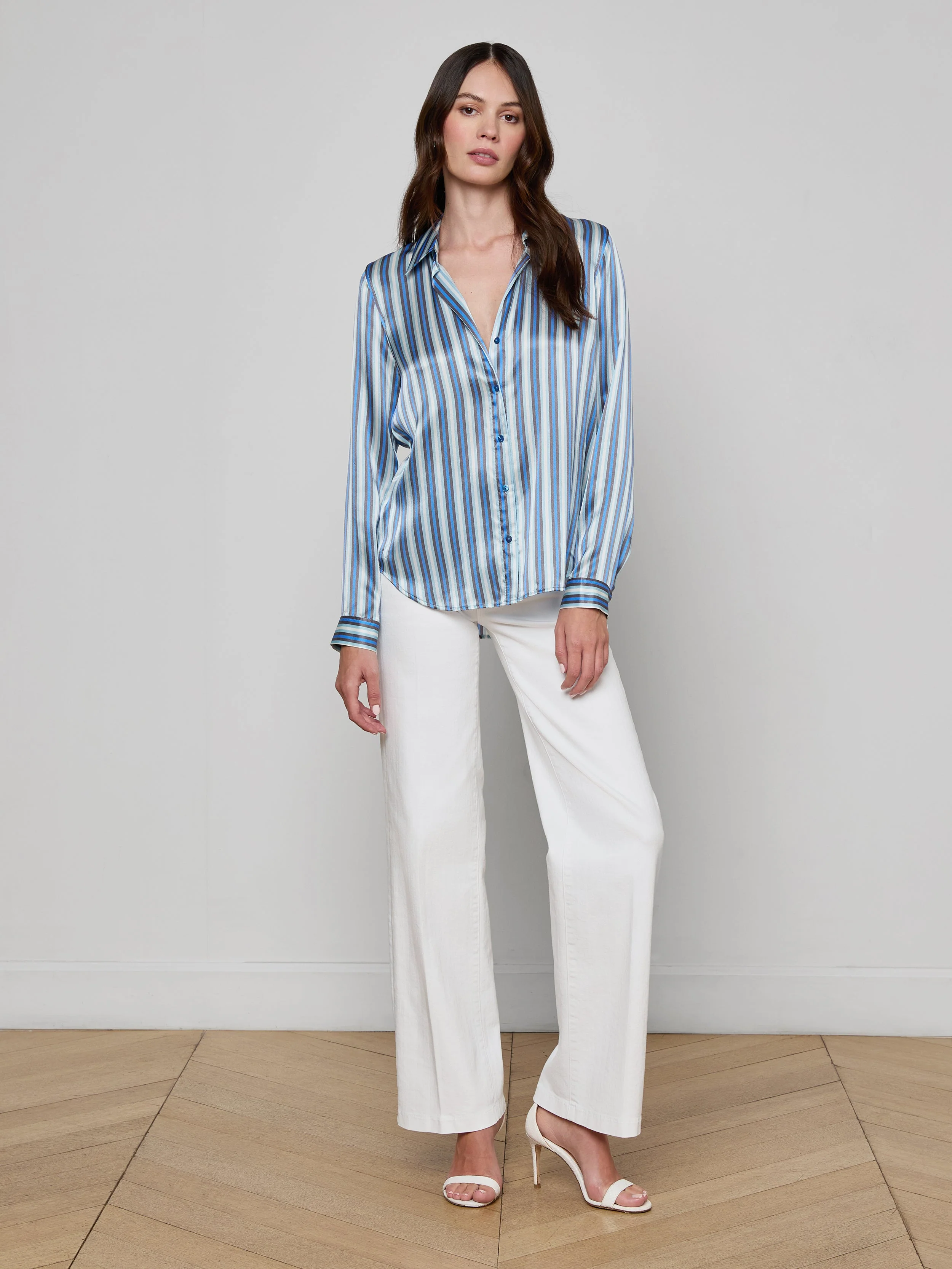 L'AGENCE - Tyler Silk Blouse - Image 4
