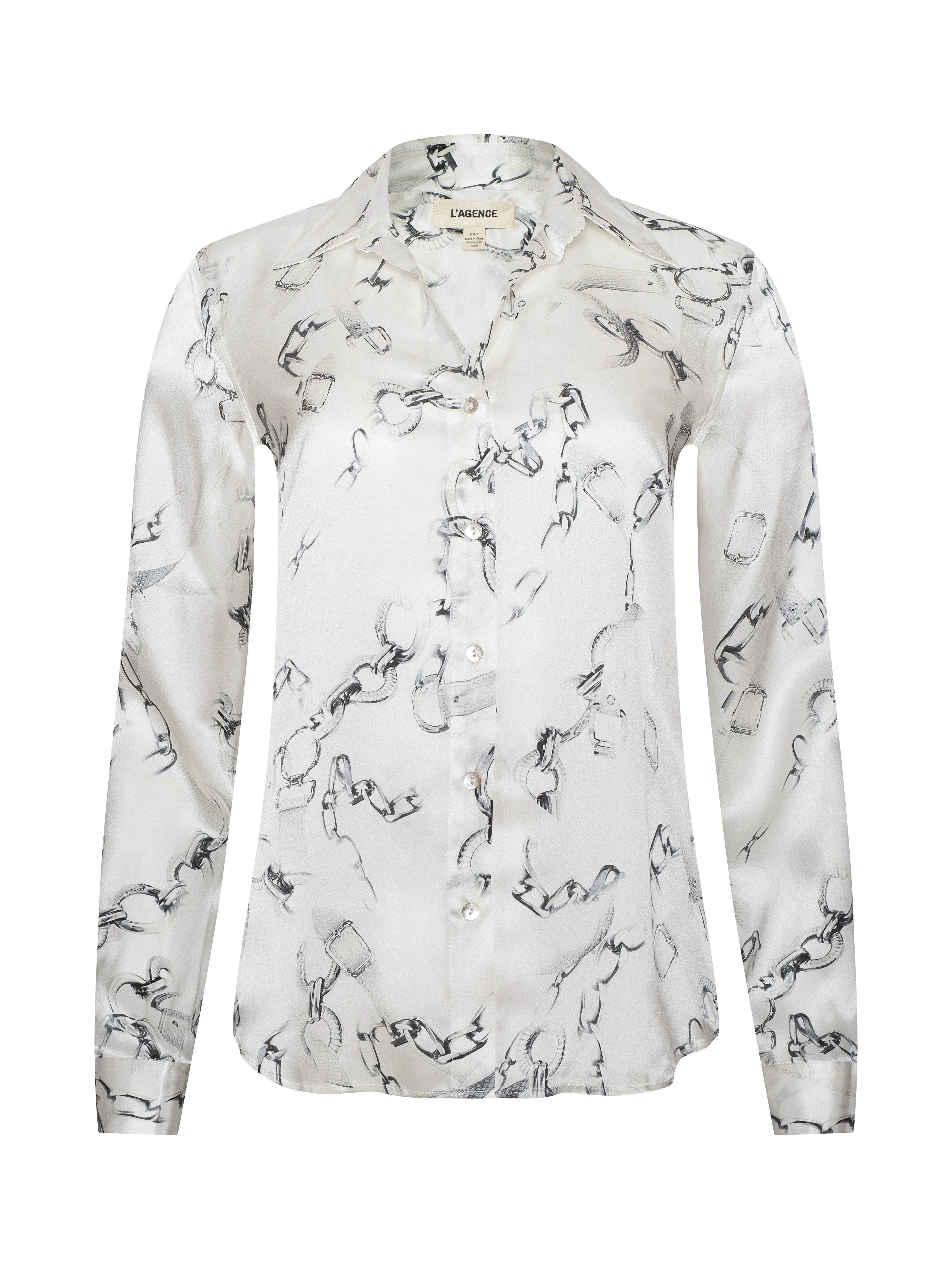 L'AGENCE - Tyler Silk Blouse - Image 8