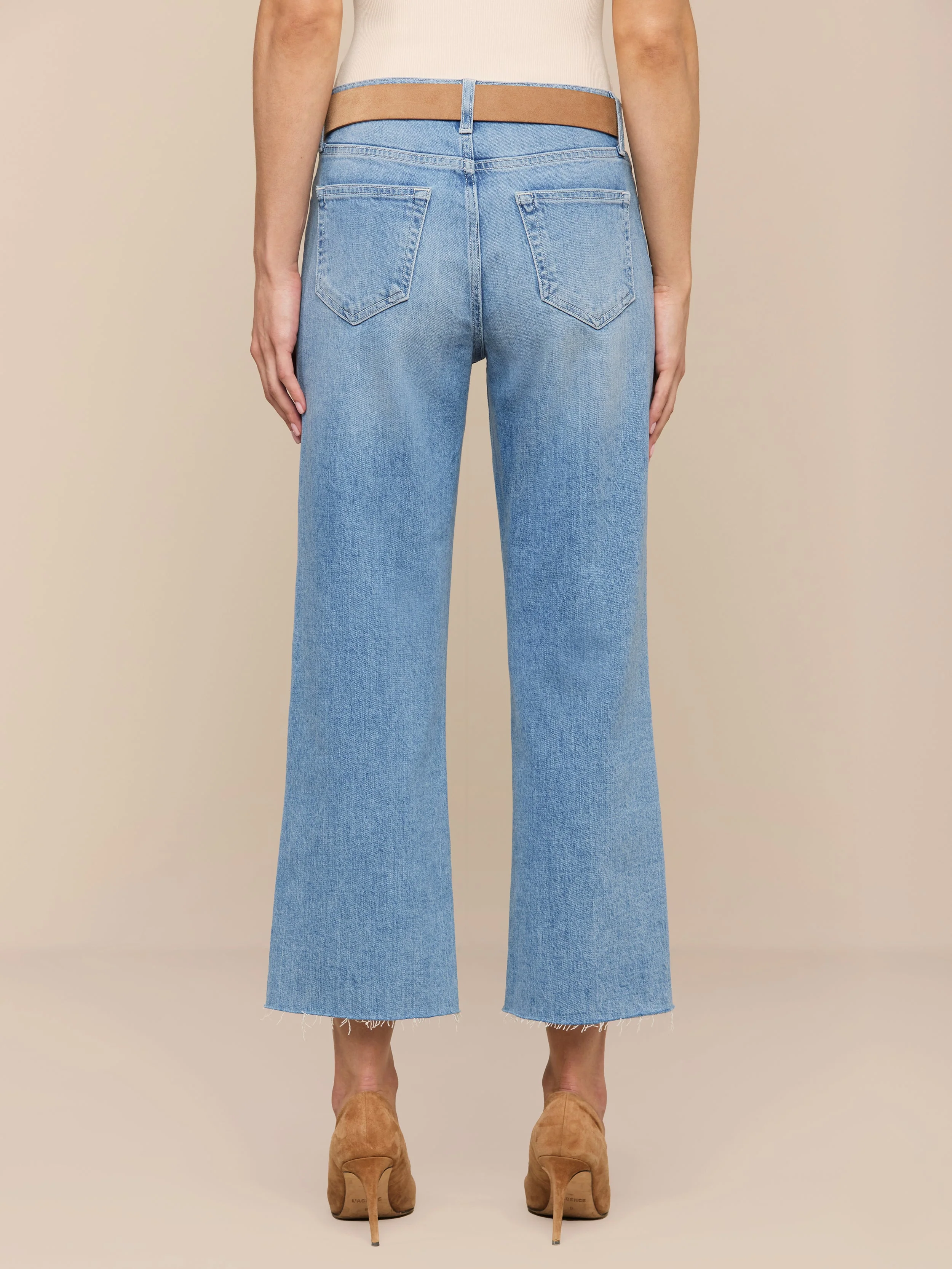 L'AGENCE - Wanda Cropped Wide - Leg Jean - Image 5