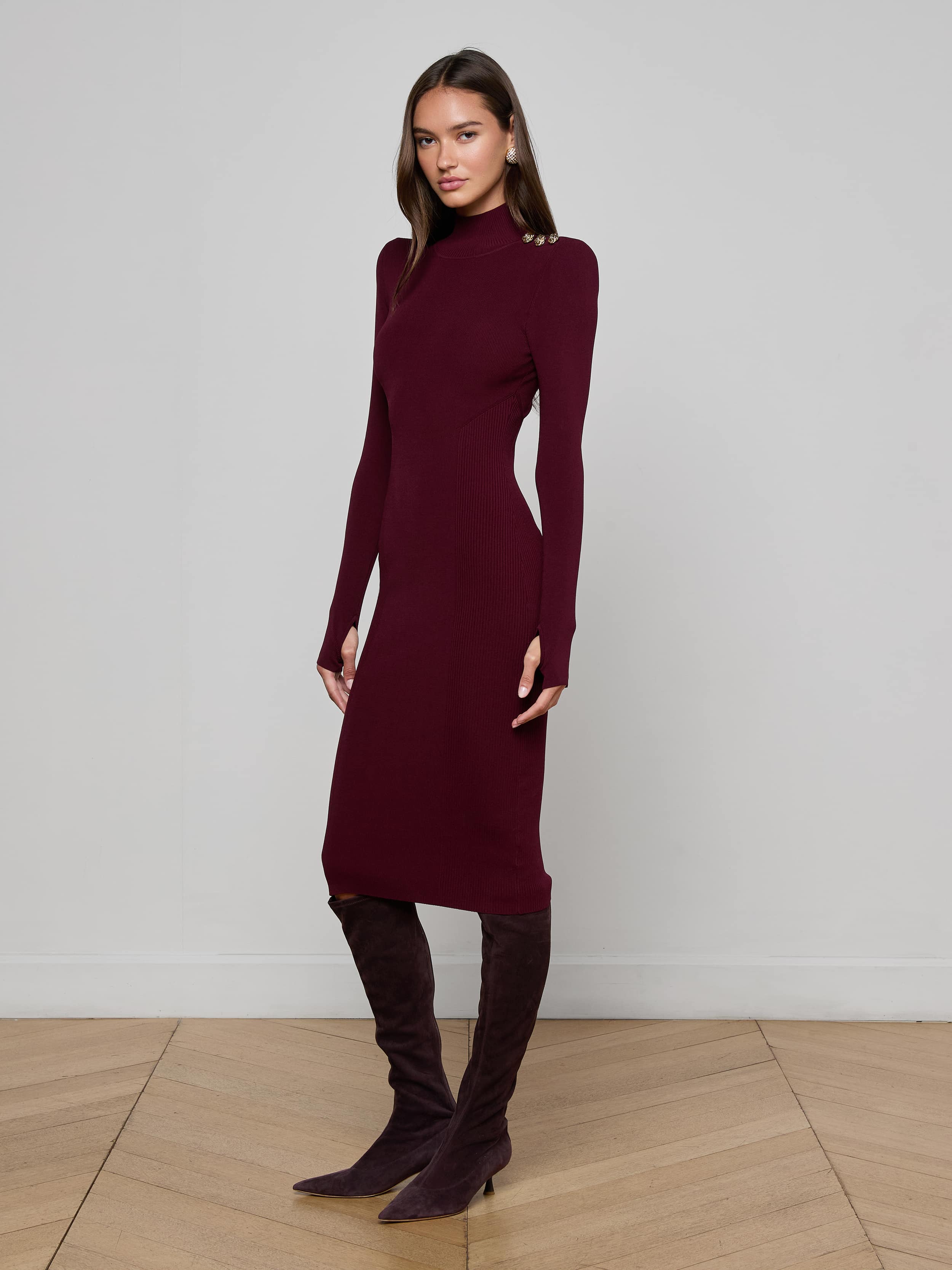 L'AGENCE - Larelle Midi Dress - Image 2
