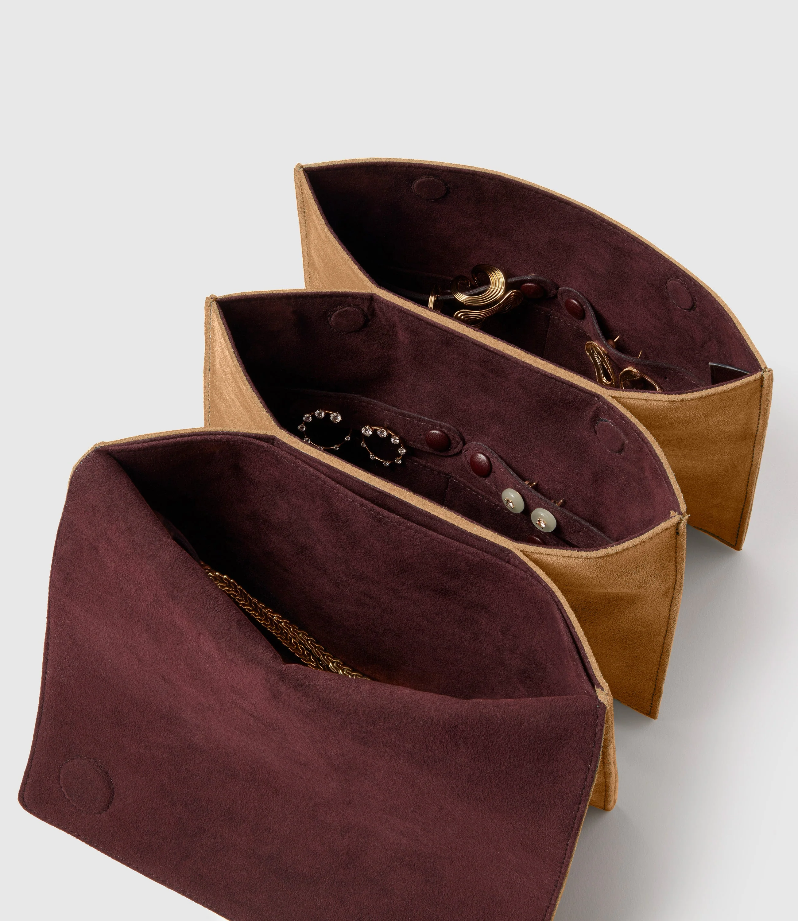 Metier - Large Jewellery Travel Case Suede Marrakech - Image 4