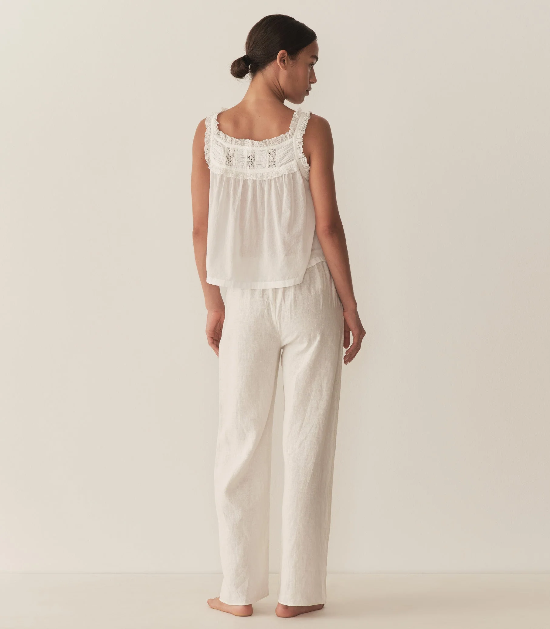 DÔEN - LAVON LINEN PANT -- SALT - Image 5
