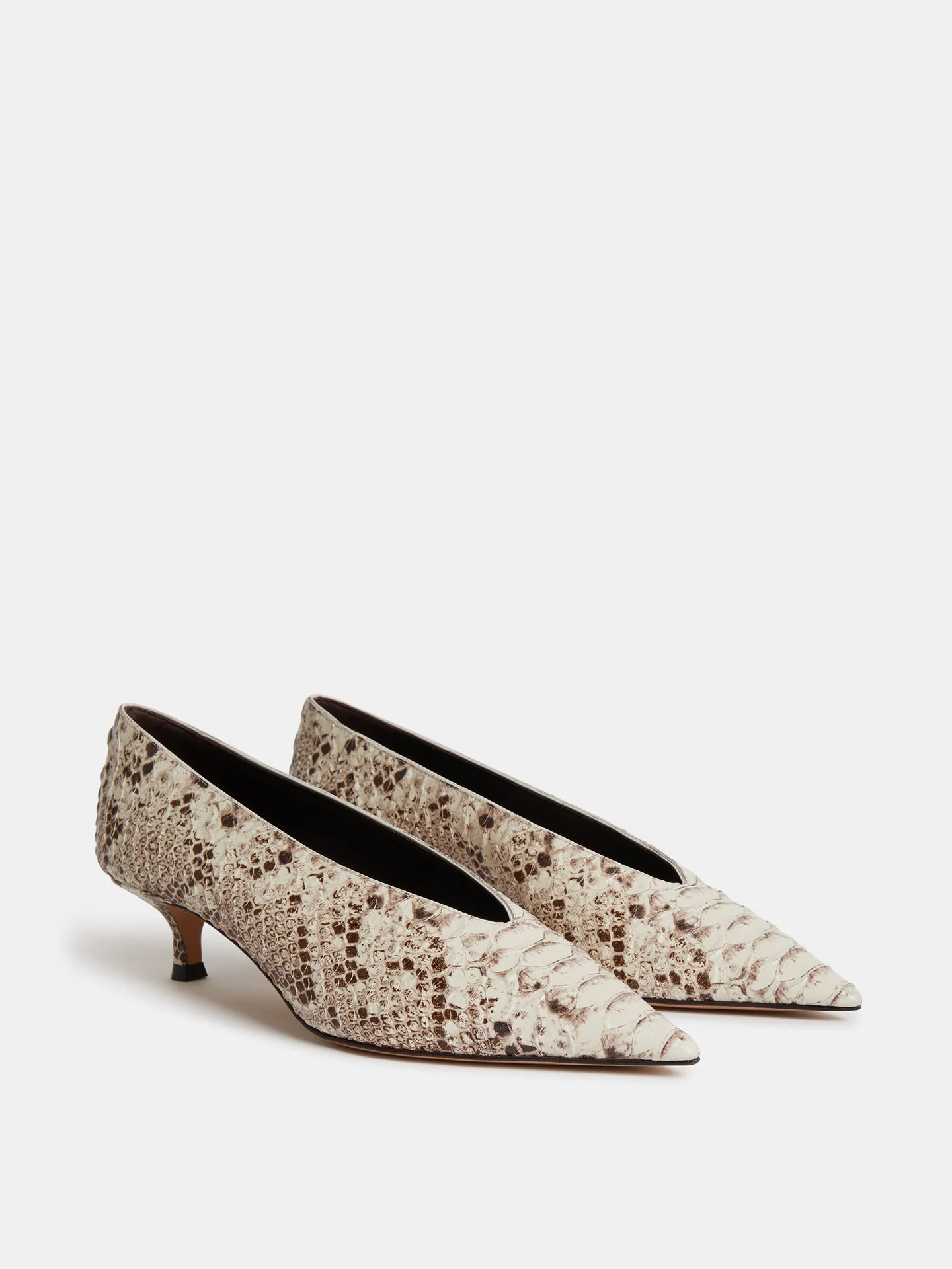Le Monde Beryl - Babouche Kitten / Roccia Leather Snake Effect - Image 2