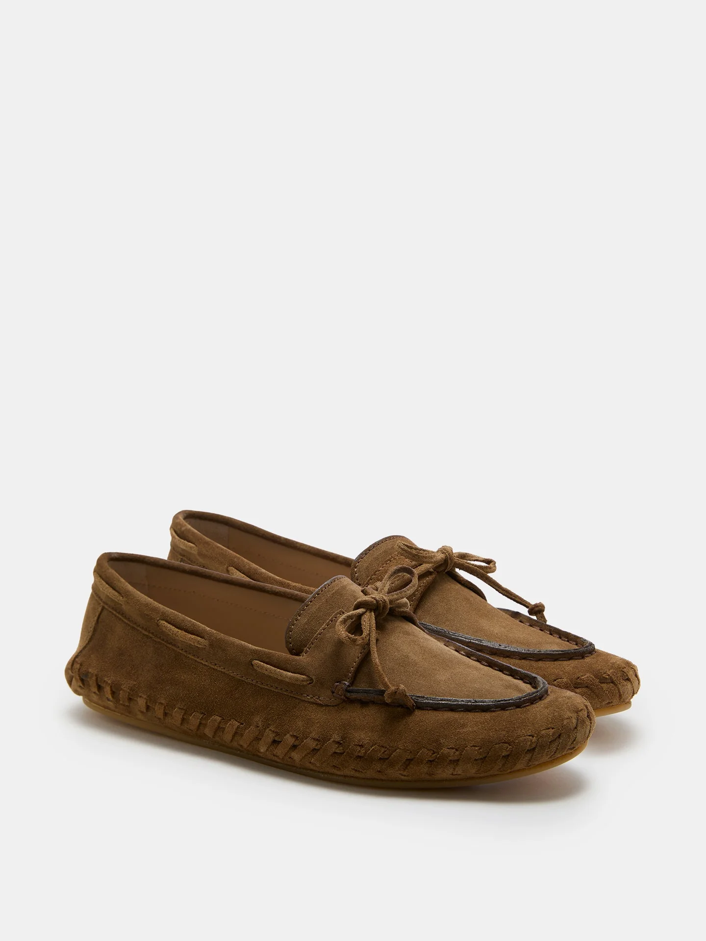 Le Monde Beryl - Driver Moccasin Woven / Taupe Suede - Image 2
