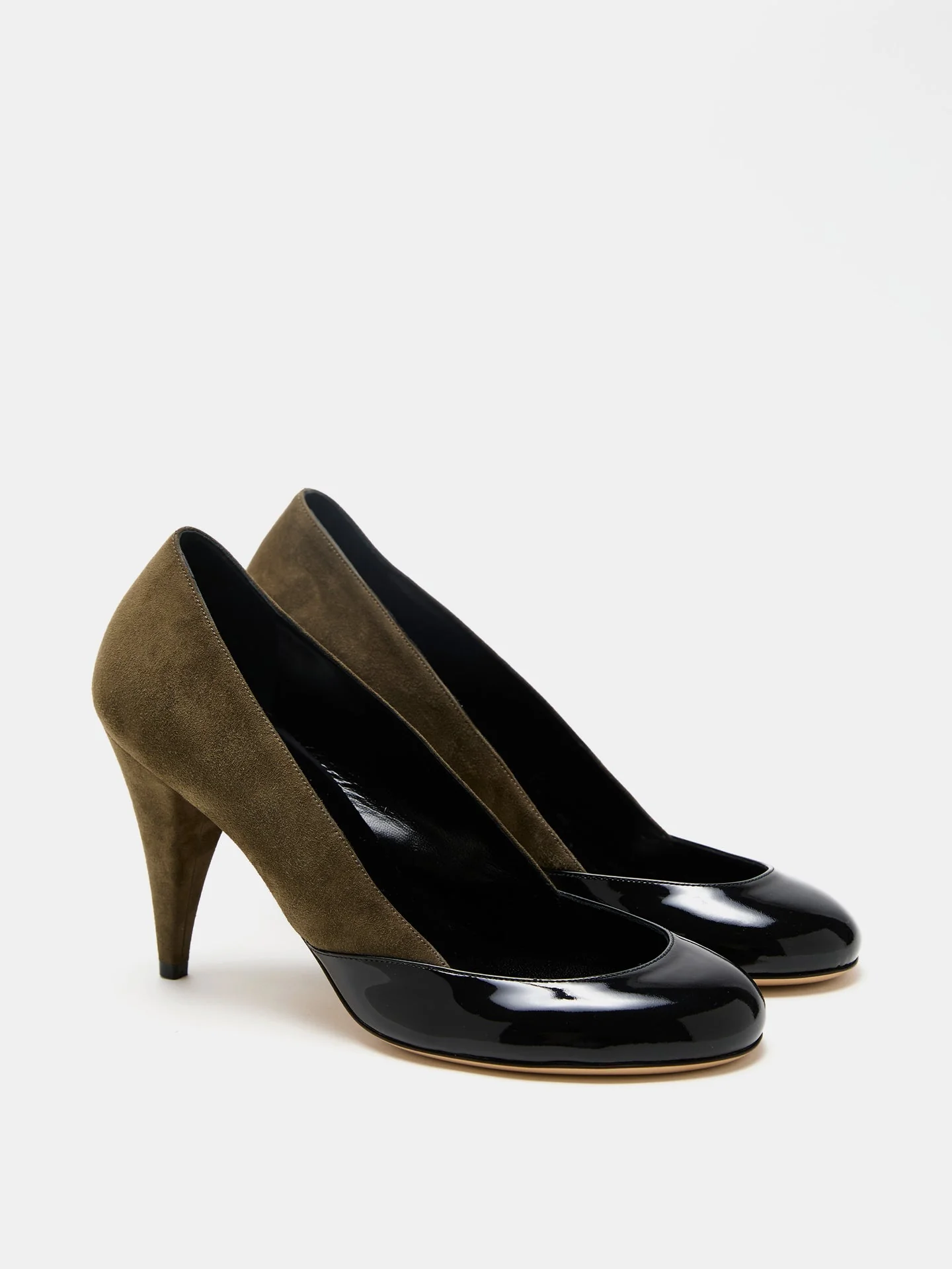 Le Monde Beryl - Kim Sion Sable Pump / Khaki Black Suede - Image 2