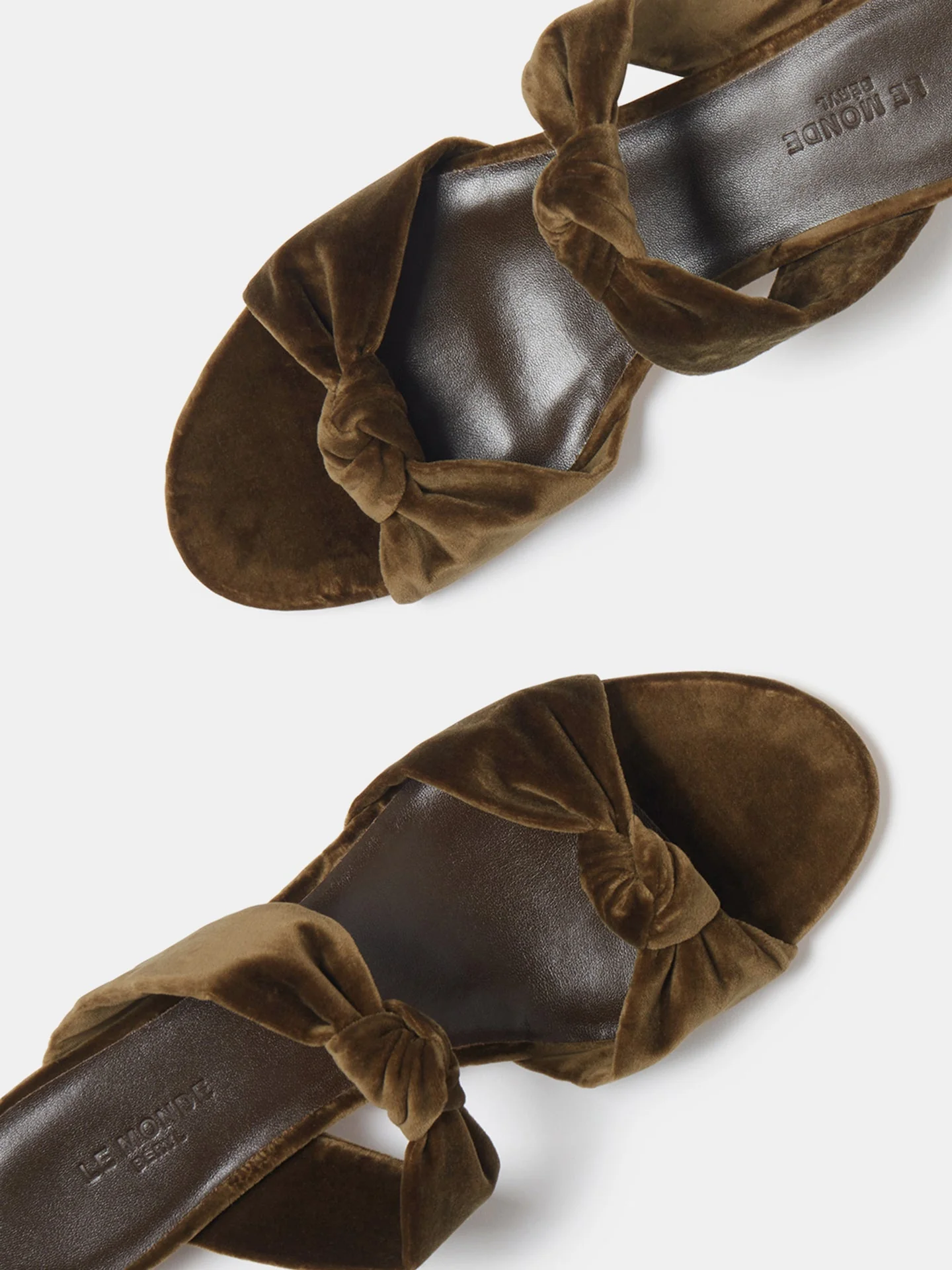 Le Monde Beryl - Knot Sandal Kitten / Cork Velvet - Image 3