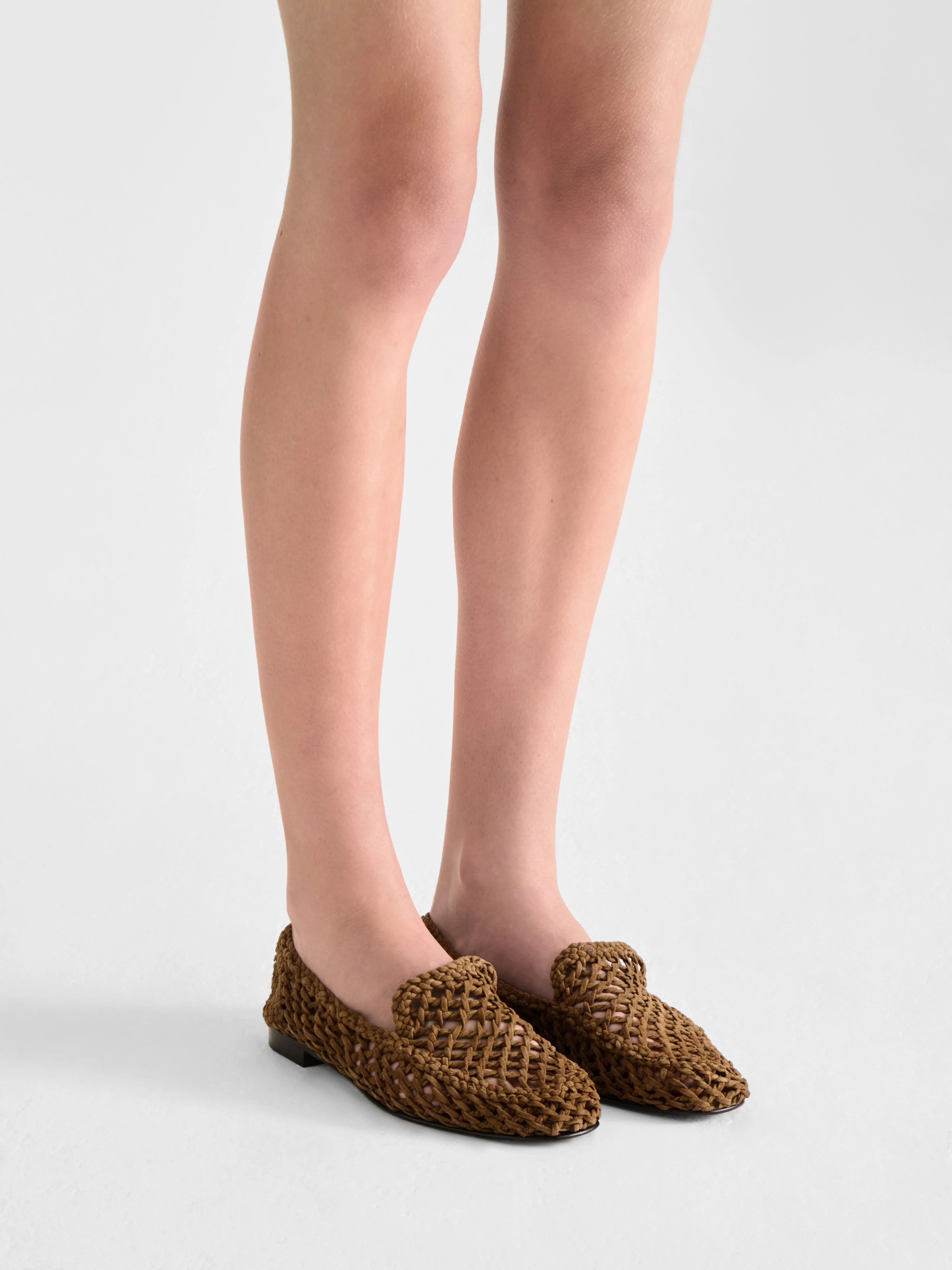 Le Monde Beryl - Soft Loafer Knotted / Taupe Suede - Image 5