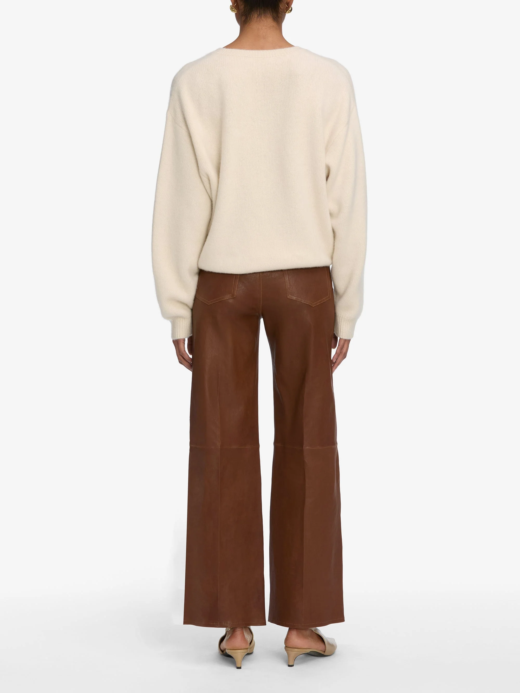 FRAME - Le Slim Palazzo Leather - Image 6