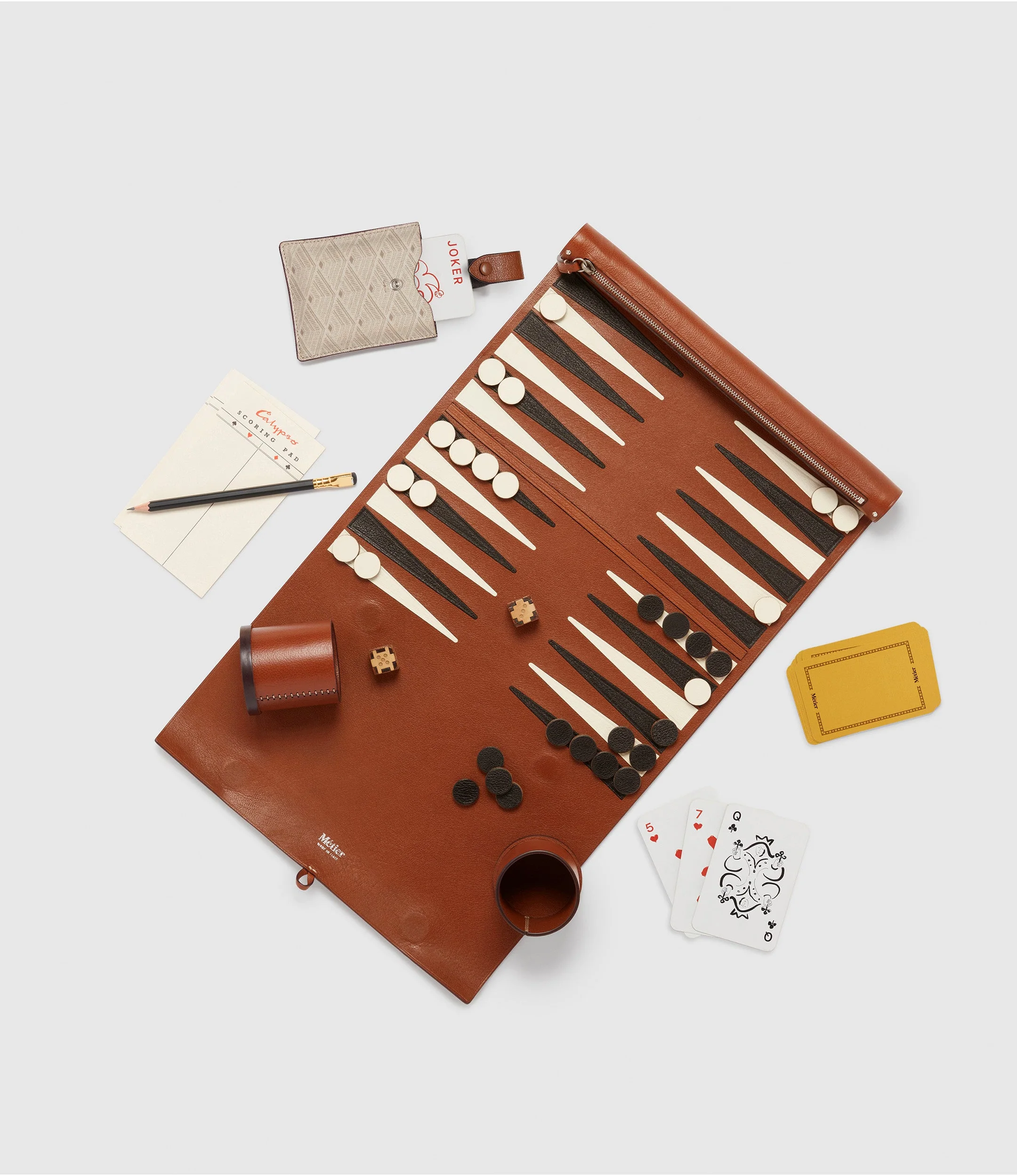 Metier - Backgammon Set Buffalo Cognac - Image 4