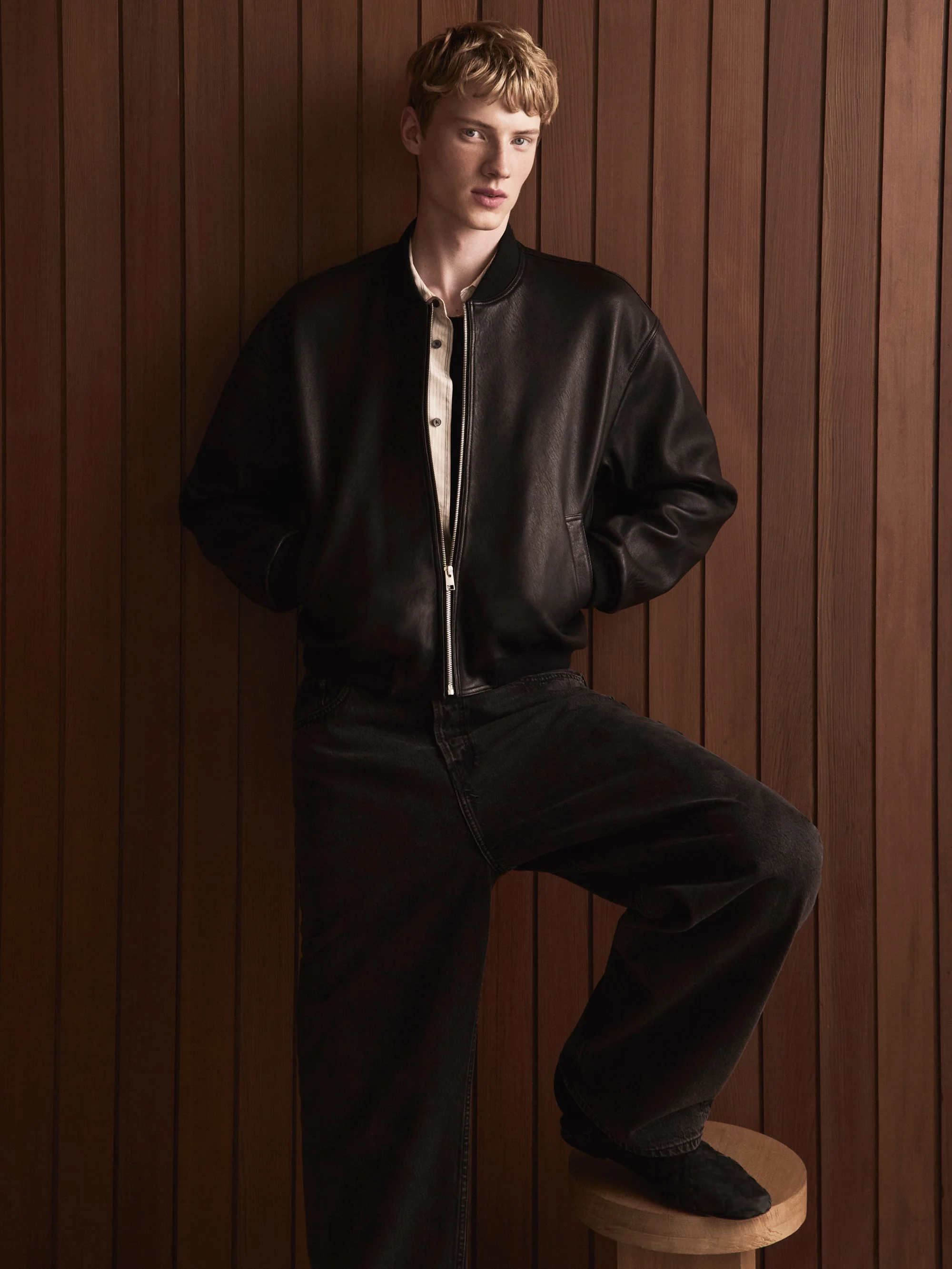 FRAME - Leather Bomber - Image 4